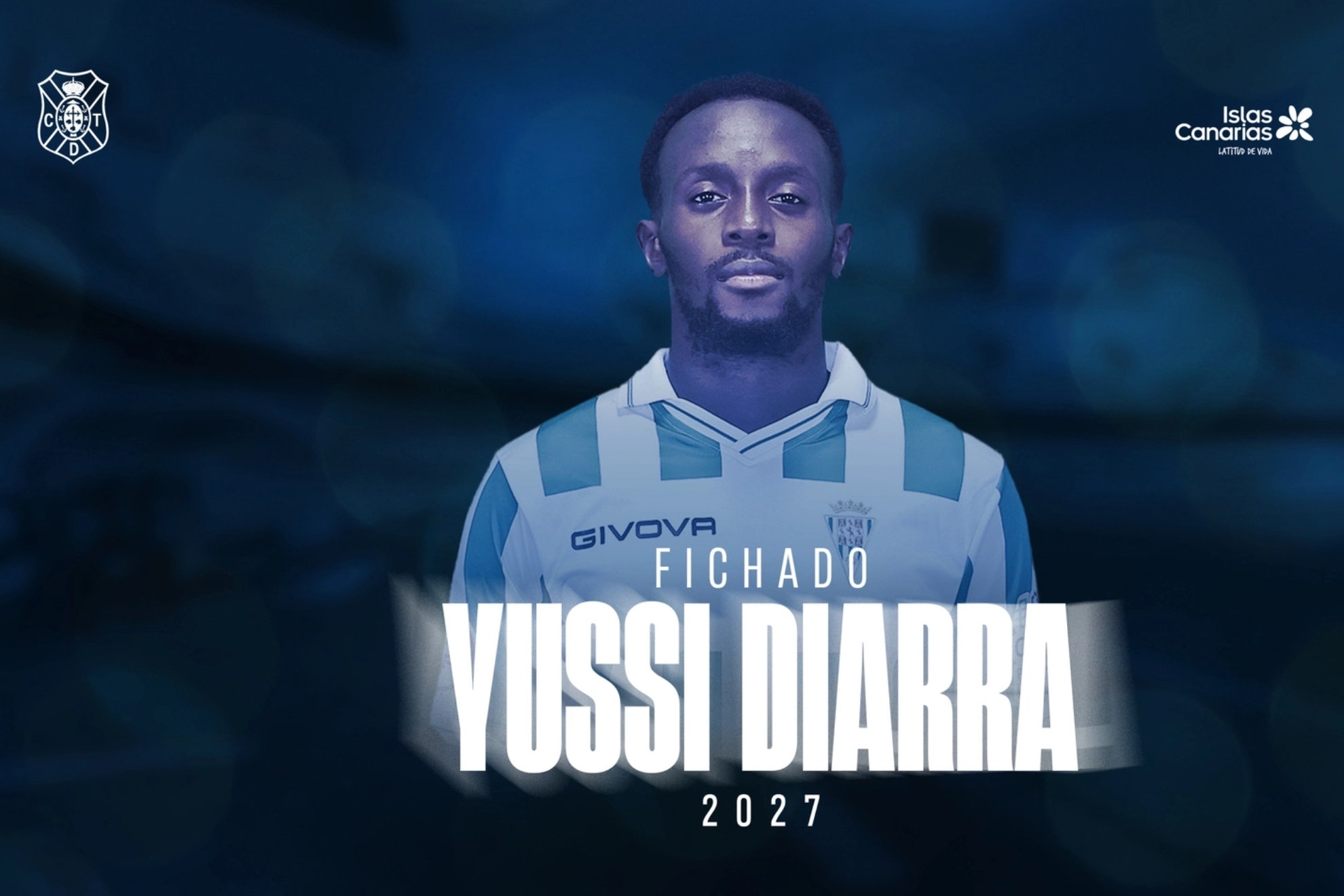 Anuncio oficial del fichaje de Yussi Diarra por el Tenerife.
