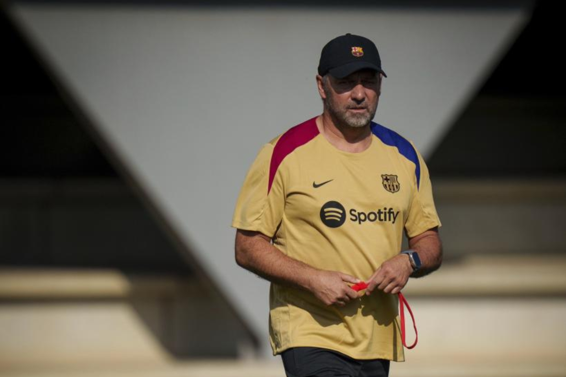 Hansi Flick, en una sesión