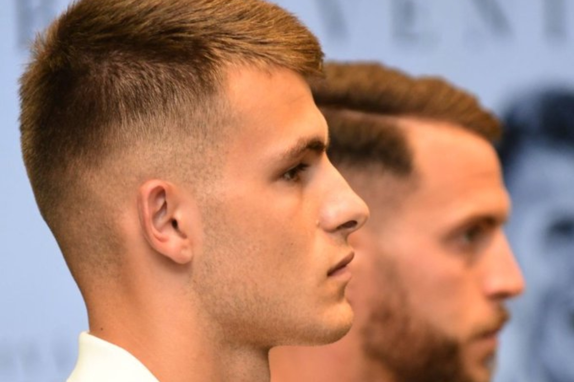 Samed Bazdar e Iván Calero en sus presentaciones como nuevos jugadores del Zaragoza.