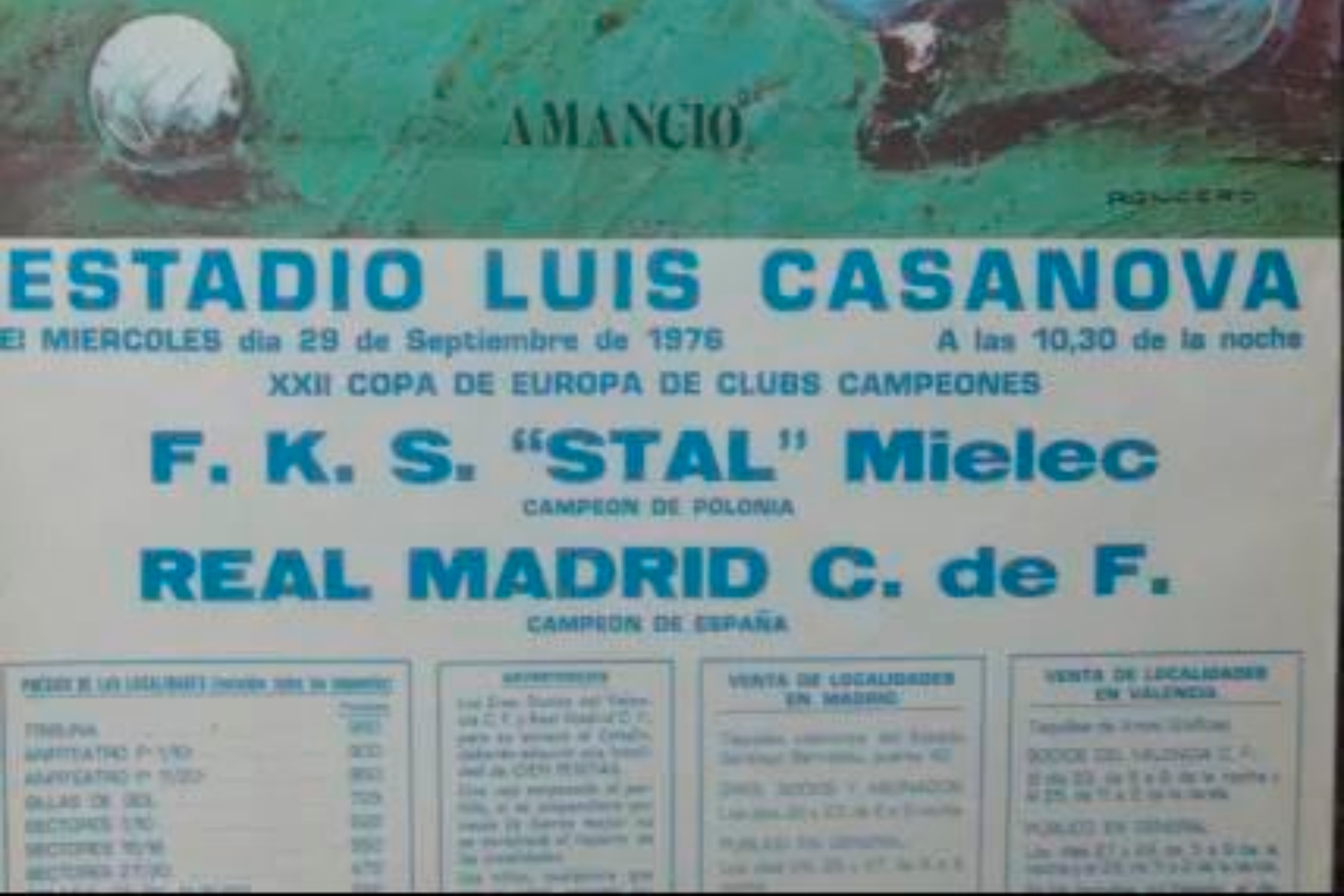 El anuncio del partido de vuelta entre en Stal Mielec y el Real Madrid