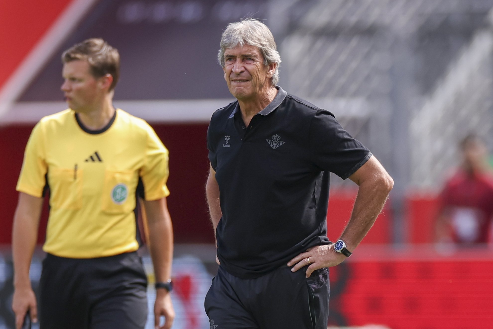 Manuel Pellegrini, en el amistoso contra el Leverkusen.