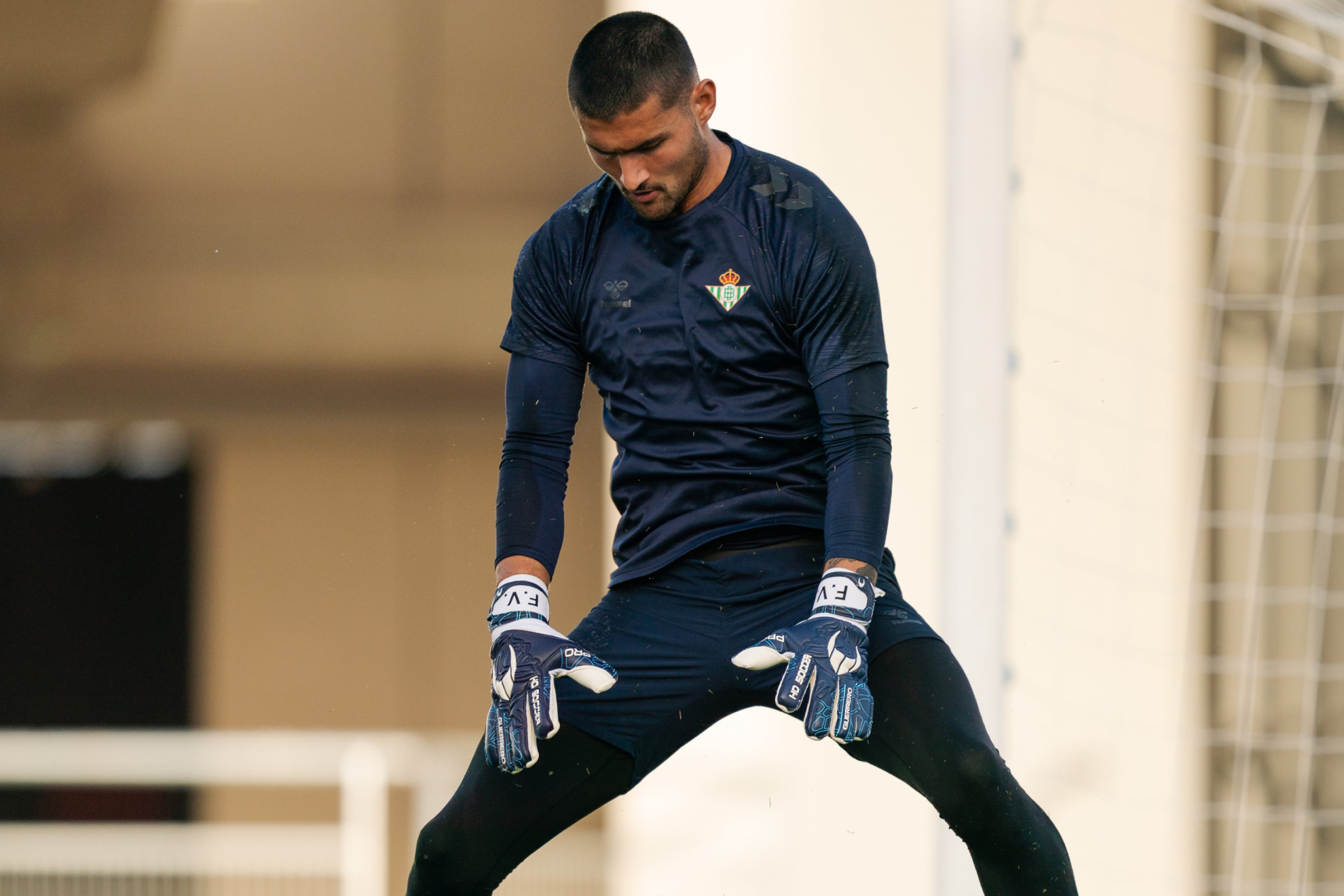 Fran Vieites en un entrenamiento