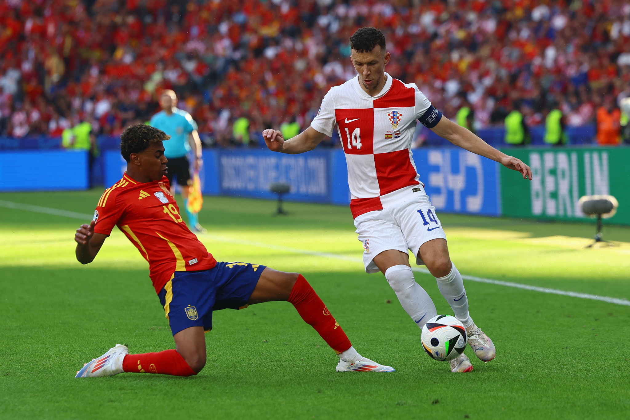 Perisic, con la selección croata.