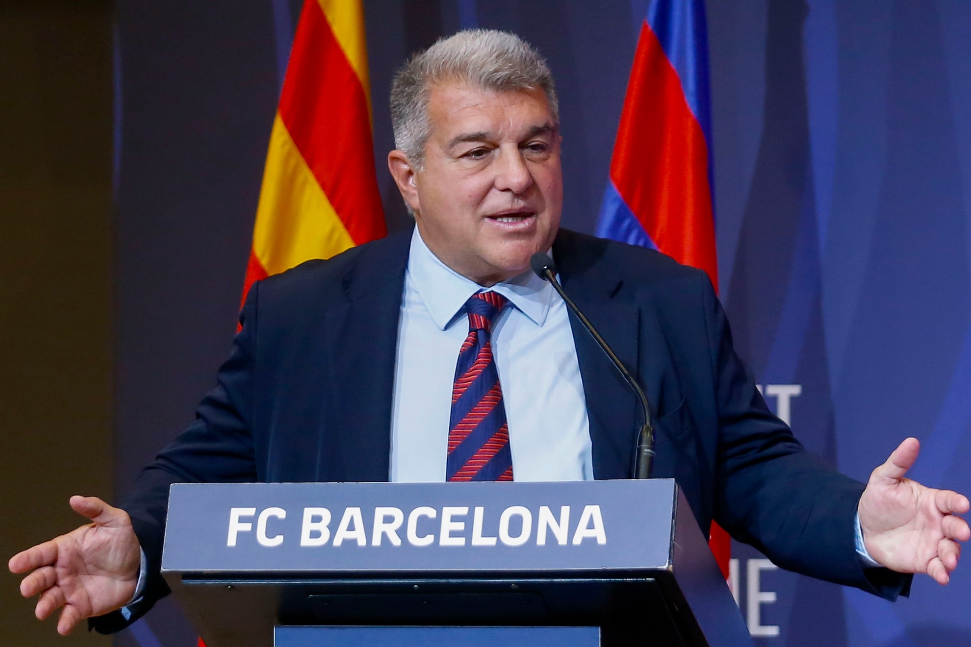Joan Laporta, en un acto público.