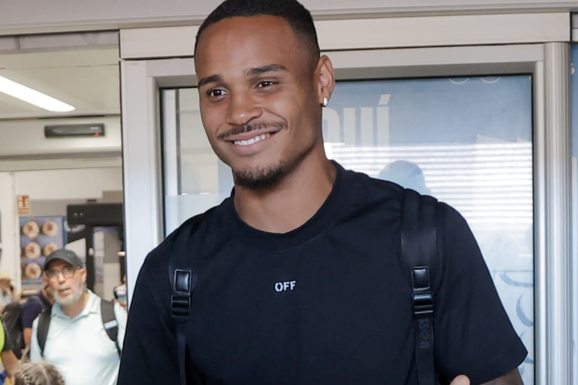 Natan, a su llegada a Sevilla.