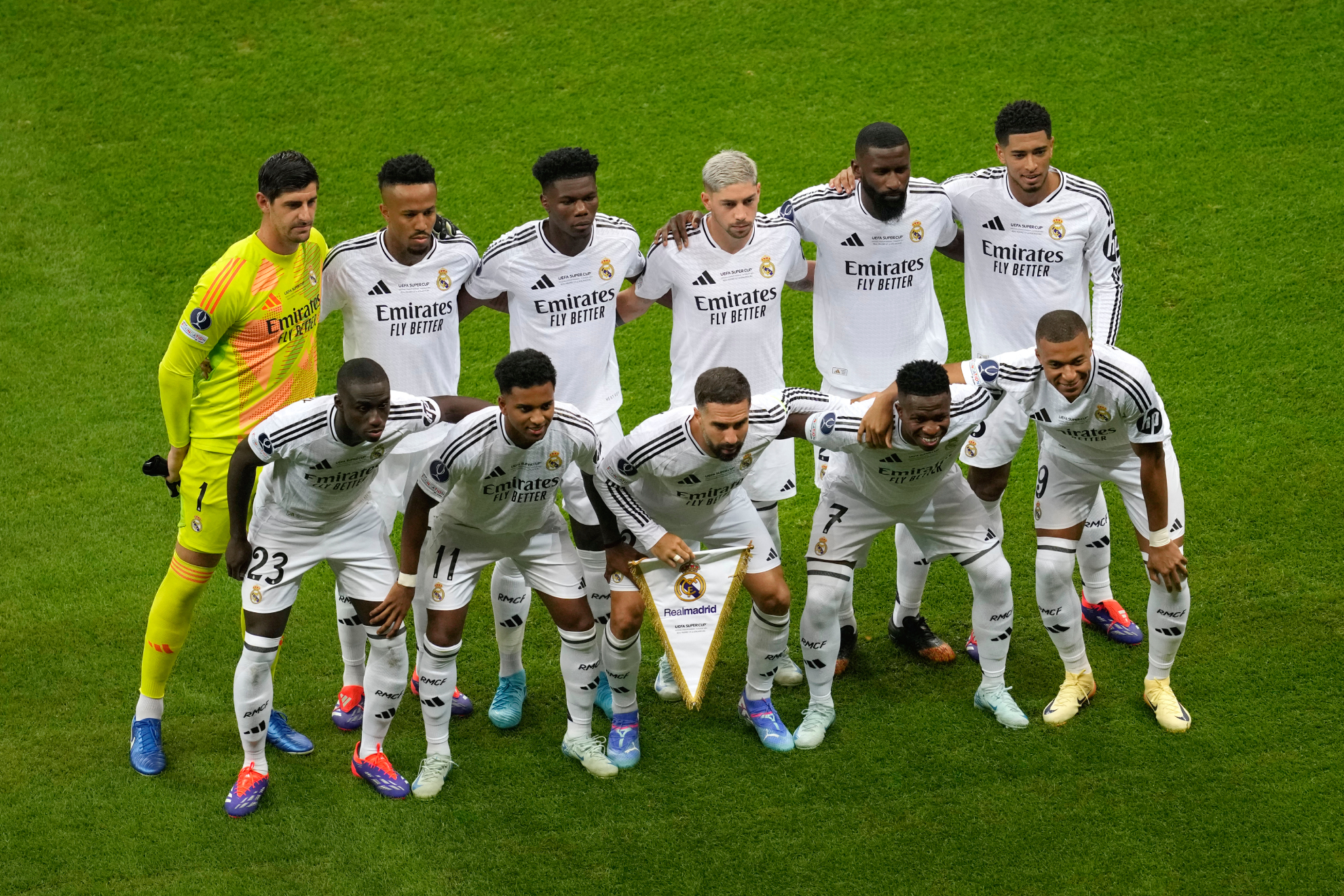 Once inicial del Real Madrid ante el Atalanta en la Supercopa de Eurpopa
