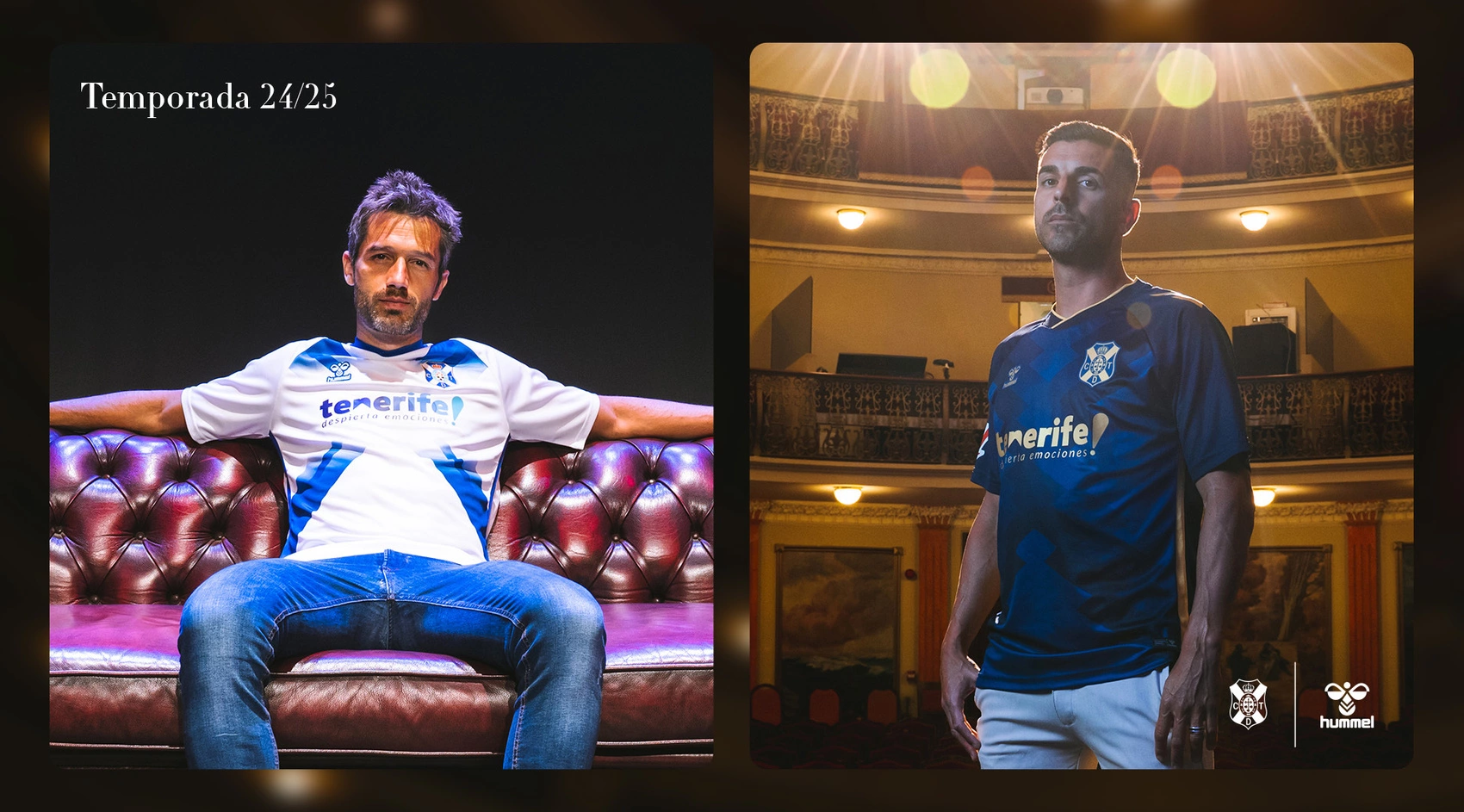 Las dos equipaciones del Tenerife para esta temporada