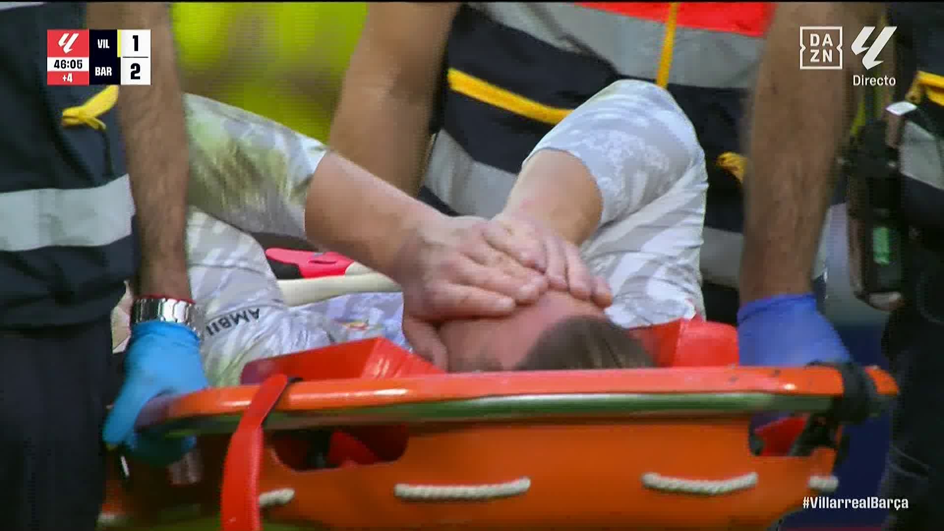 Ter Stegen tapándose el rostro