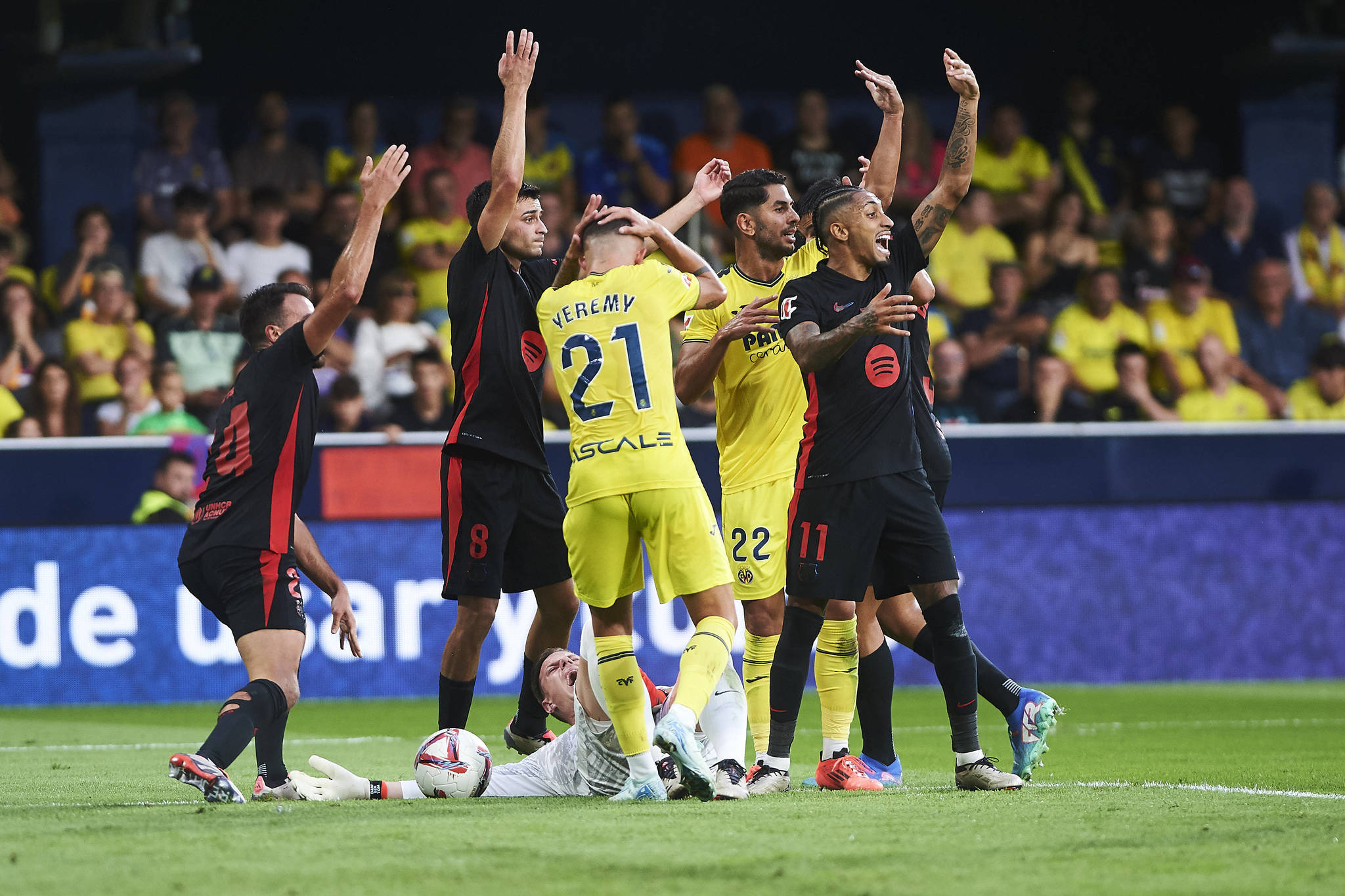 Momento de la lesión de Ter Stegen en Villarreal.