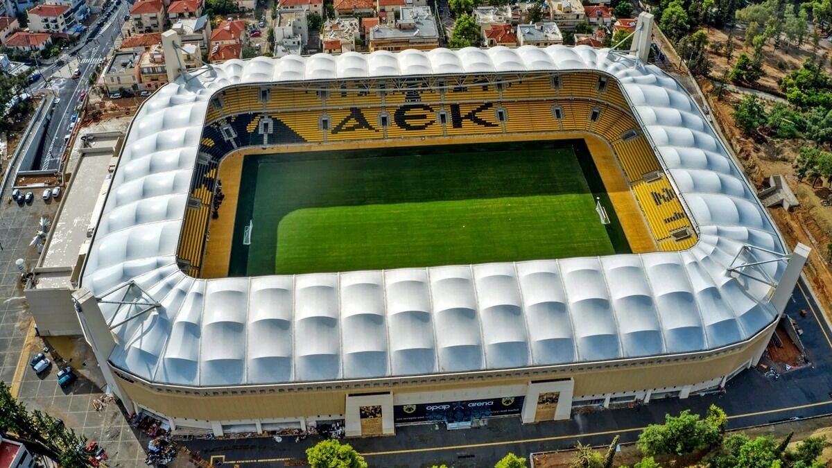 AEK. Opap Arena: 2 millones