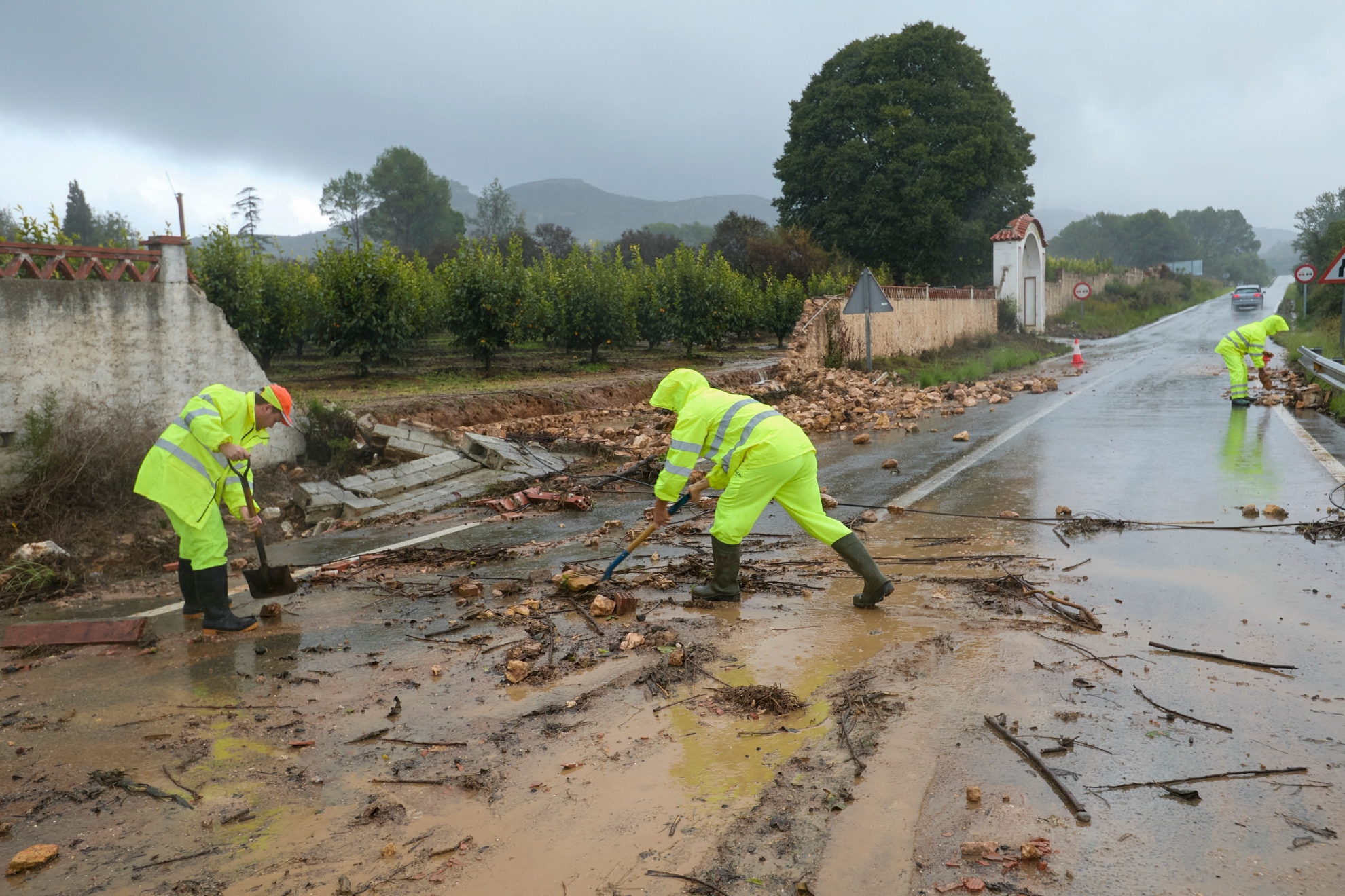 La lluvia en la provincia de Valencia EFE
