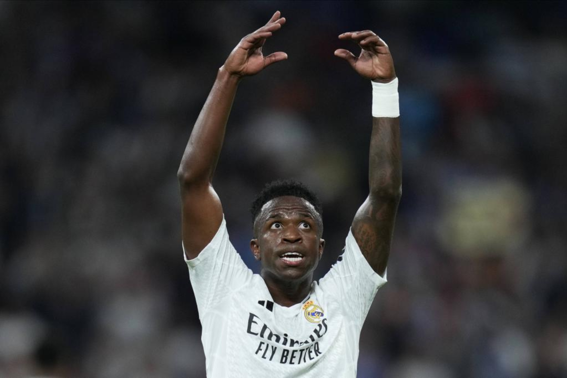 Vinicius Jr en el partido de Champions frente al Borussia Dortmund