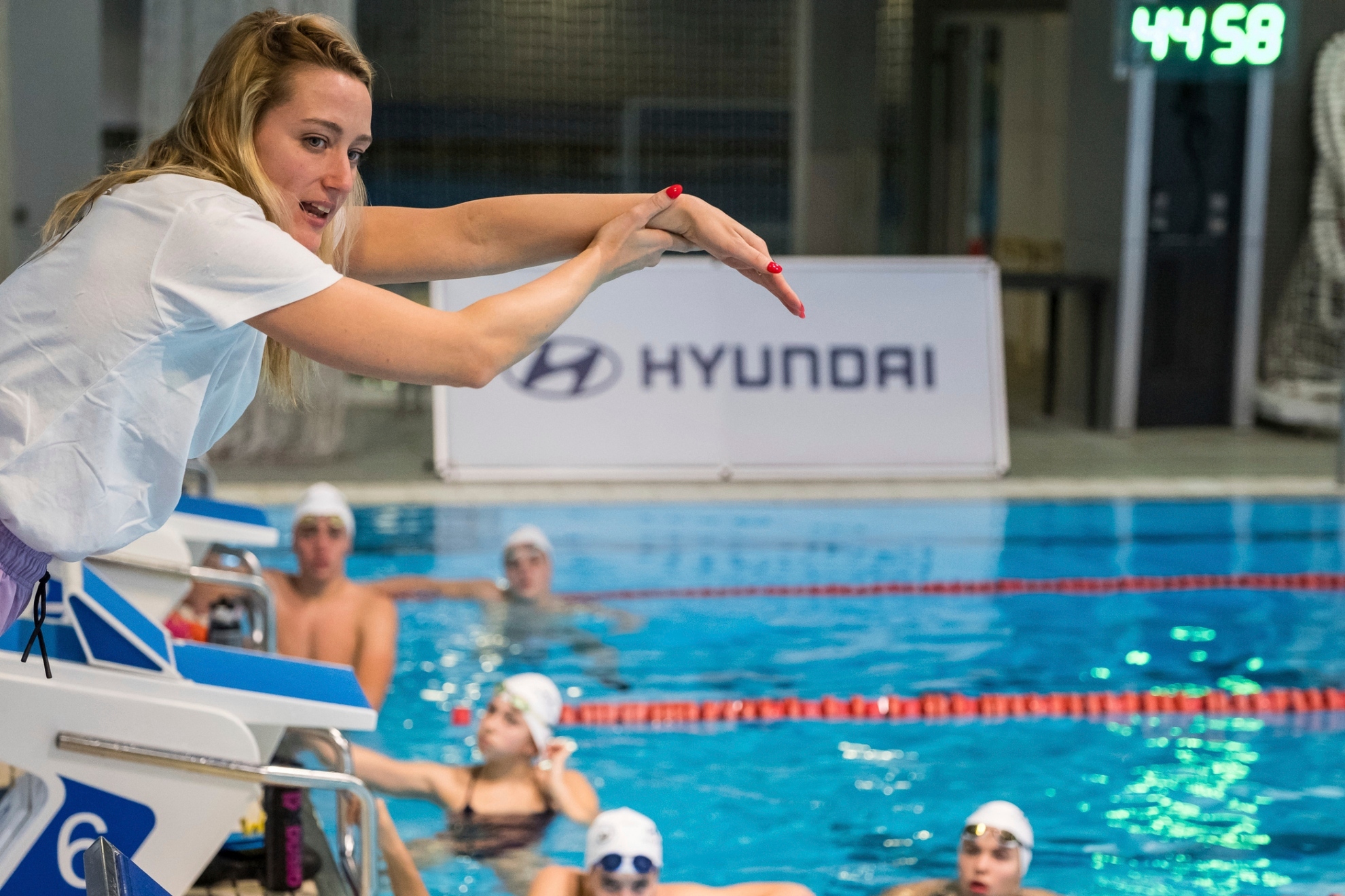 Mireia Belmonte en el reciente Open Promesas Mireia Belmonte by Hyundai.