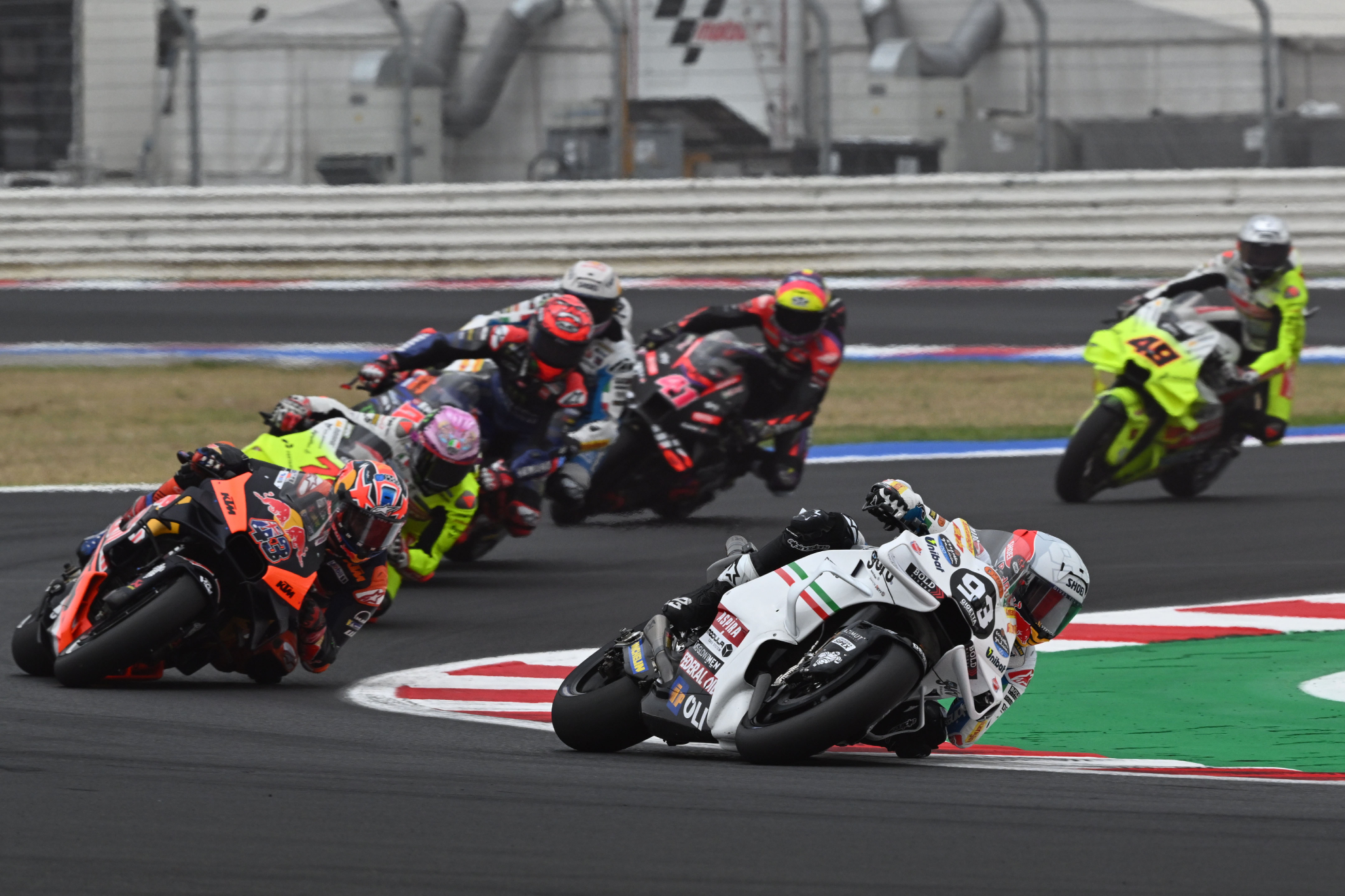 Marc Márquez en la última carrera en Misano