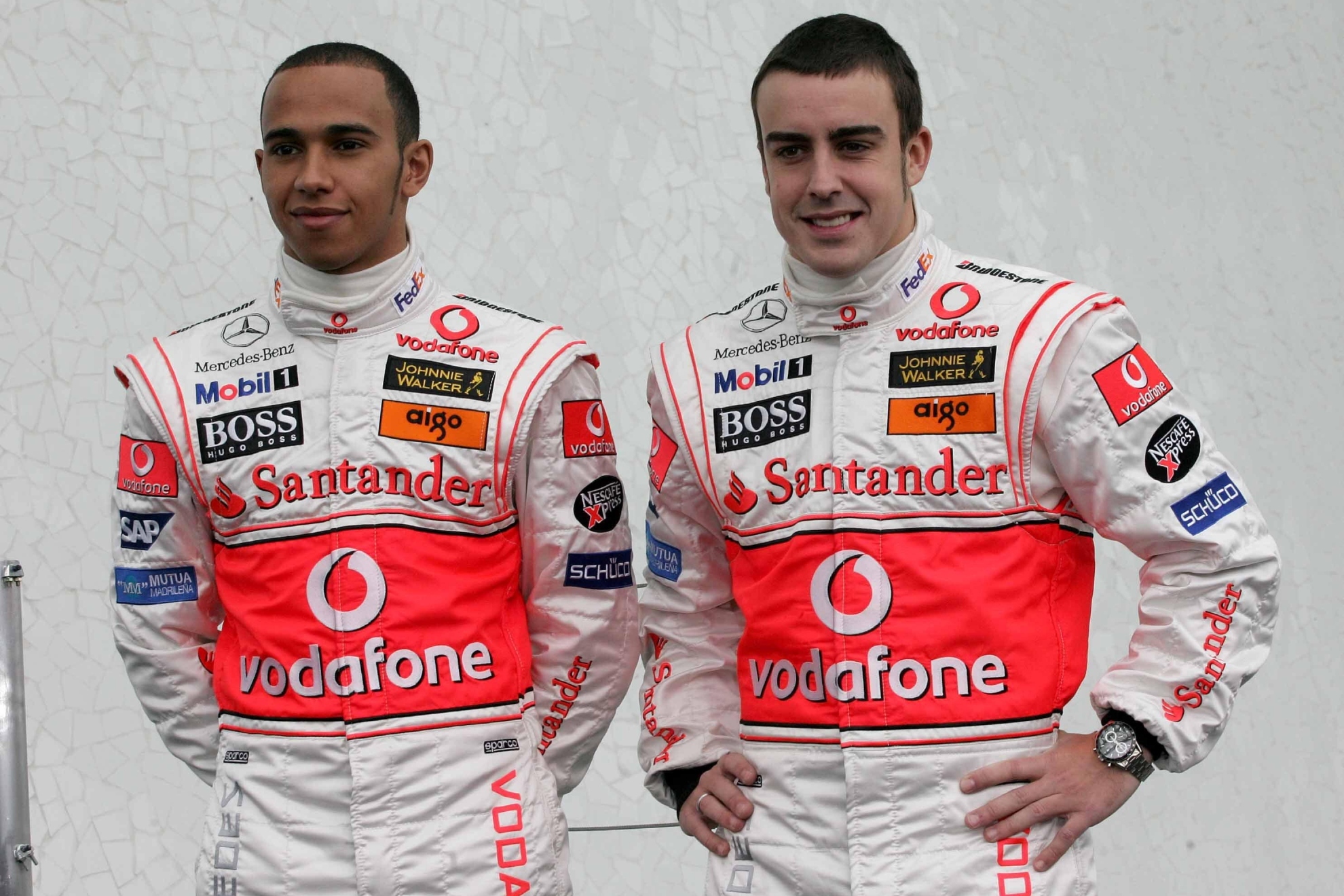 Lewis Hamilton y Fernando Alonso cuando fueron compañeros de equipo en McLaren