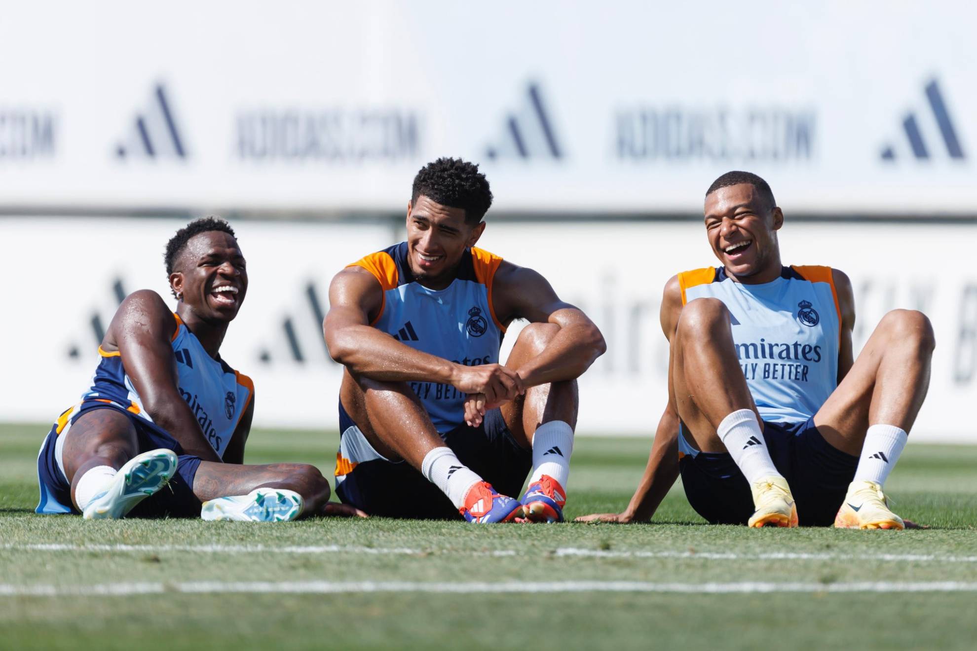 La BMV durante un entrenamiento con el Real Madrid