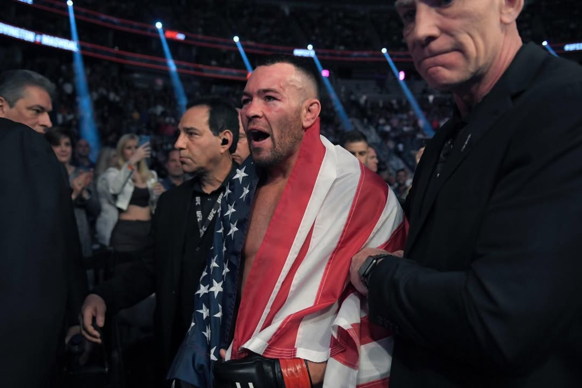 Colby Covington, después de un combate.