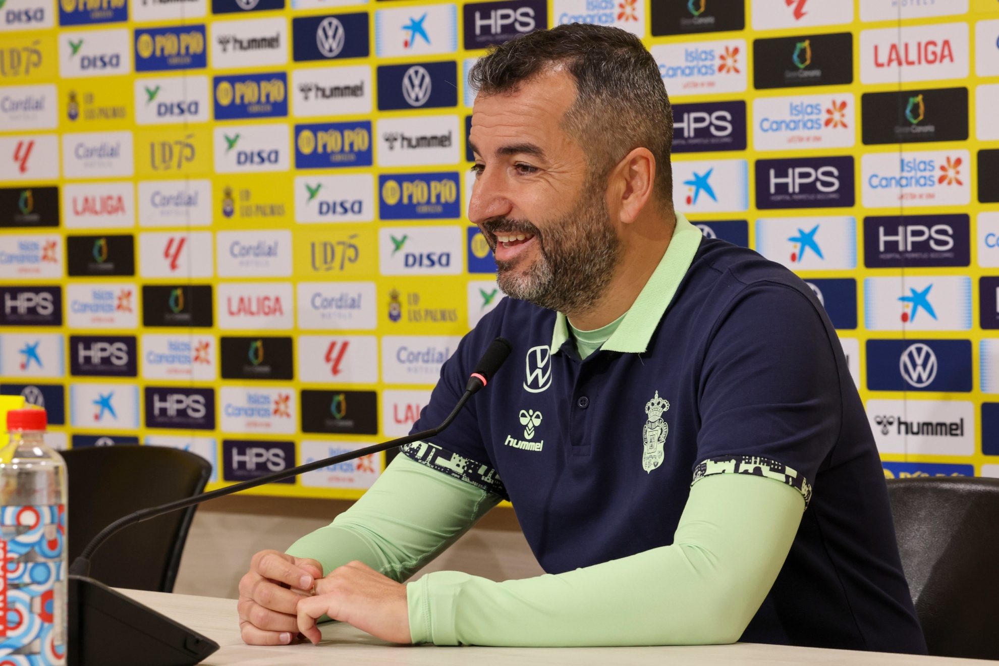 Diego Martínez, entrenador de Las Palmas de Gran Canaria, en la rueda de prensa de los 1/16 de final de la Copa del Rey