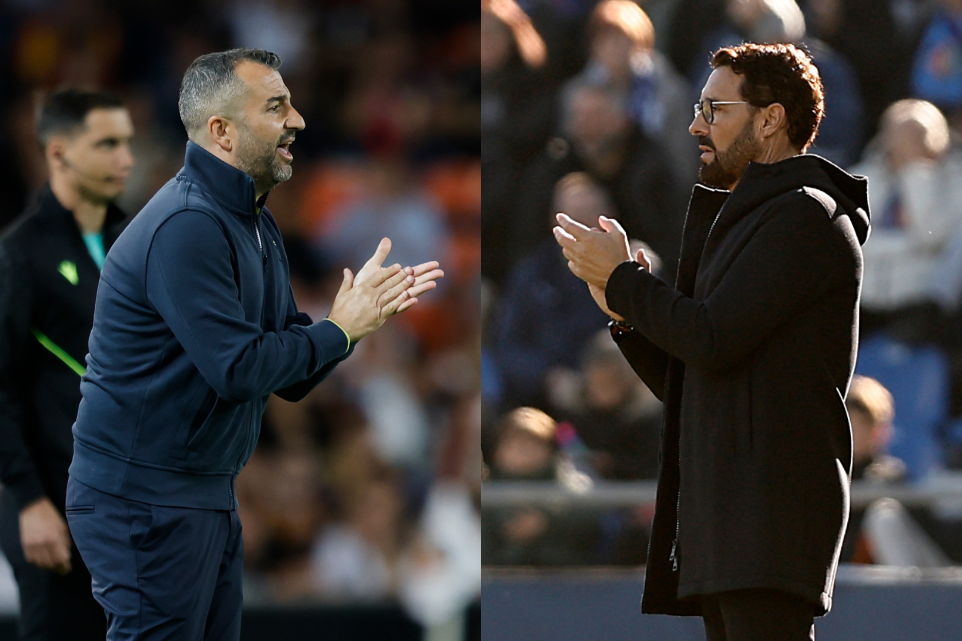 Diego Martínez y José Bordalás, dos entrenadores enfrentados en busca de la salvación