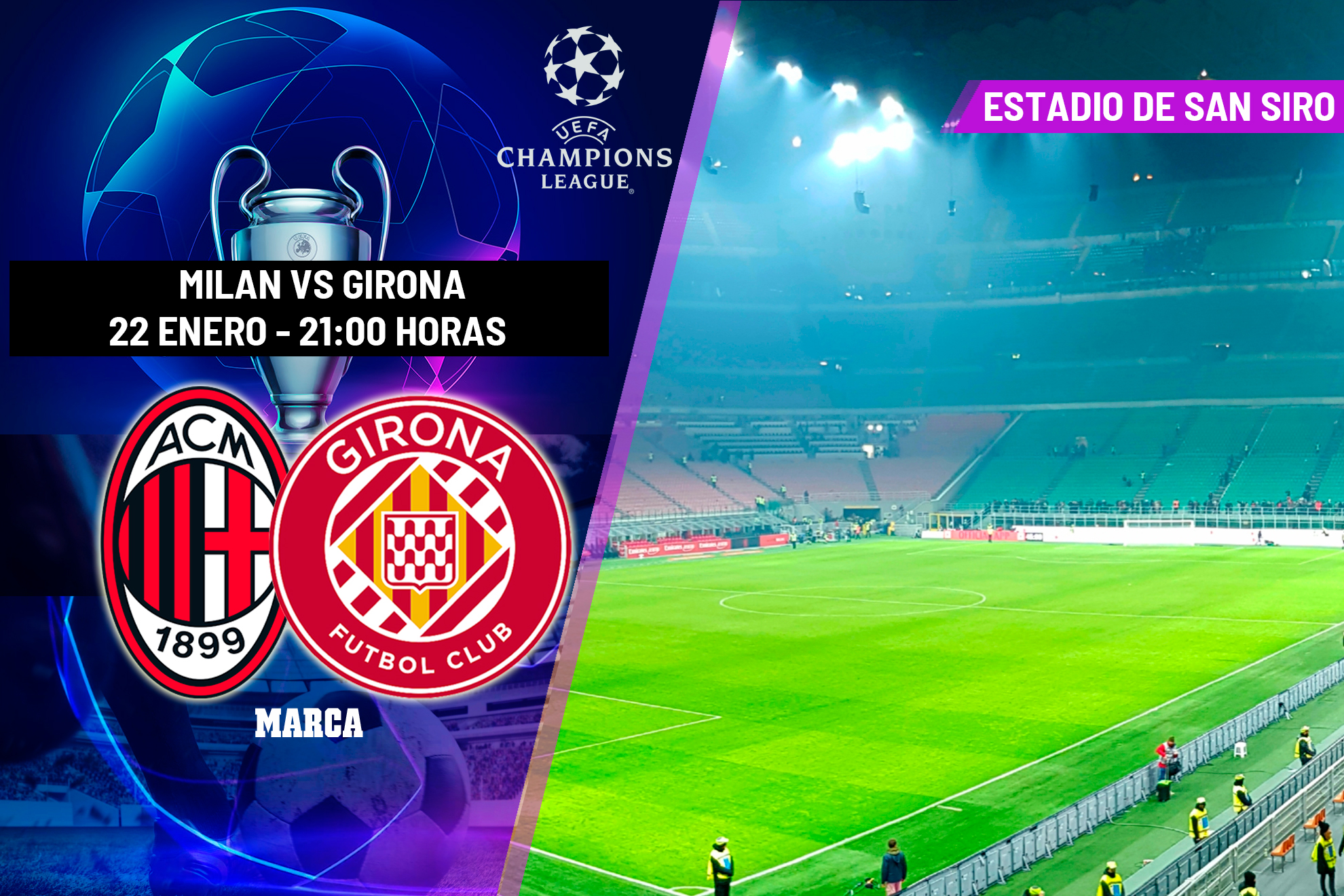 Milan - Girona: horario, dónde ver hoy en TV y canal del partido de ...