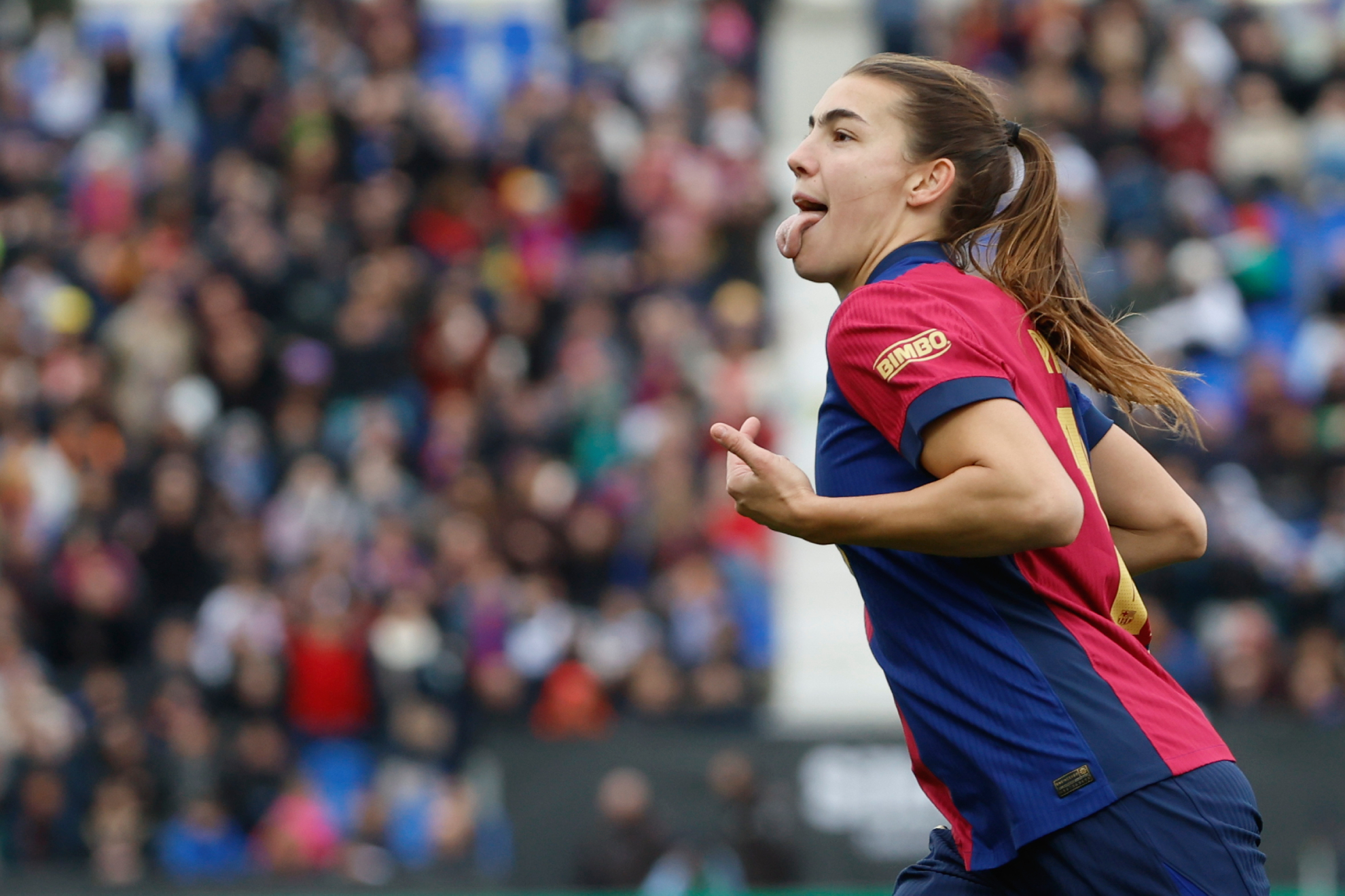 Patri Guijarro celebra un gol ante el Real Madrid en la Supercopa de España