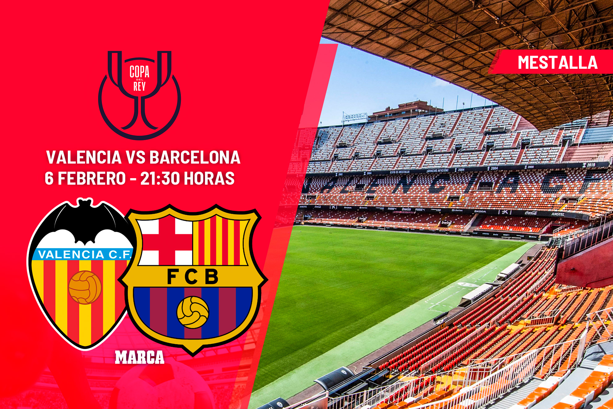 Valencia - Barcelona: a qué hora y dónde ver hoy en TV el partido de la ...