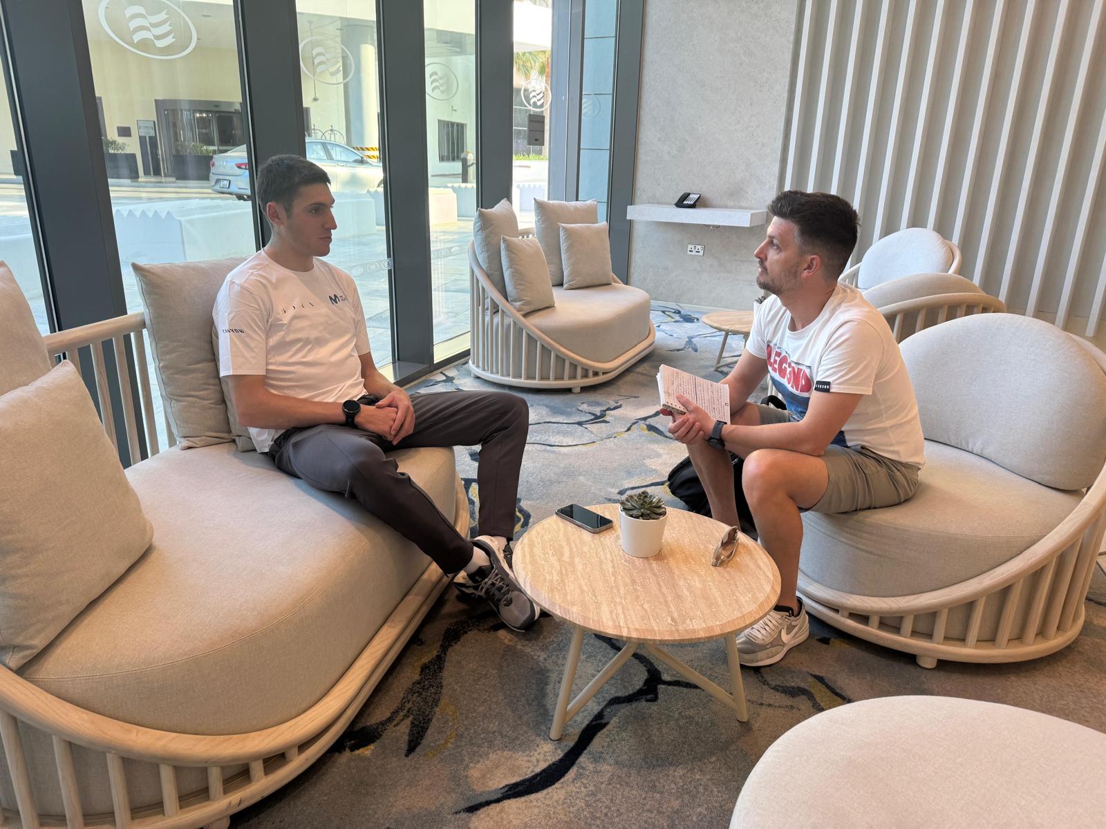 Castrillo, durante la entrevista con MARCA