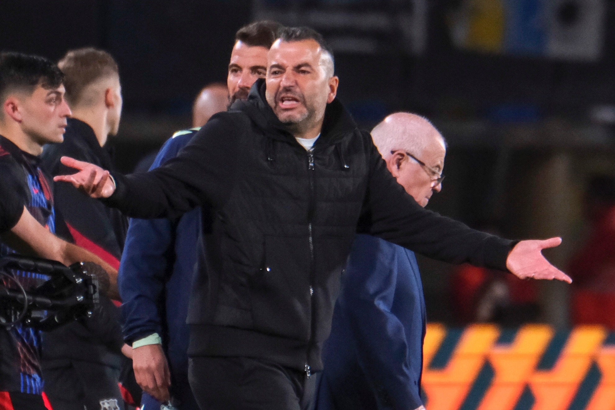 Diego Martínez, en el partido ante el Barcelona.