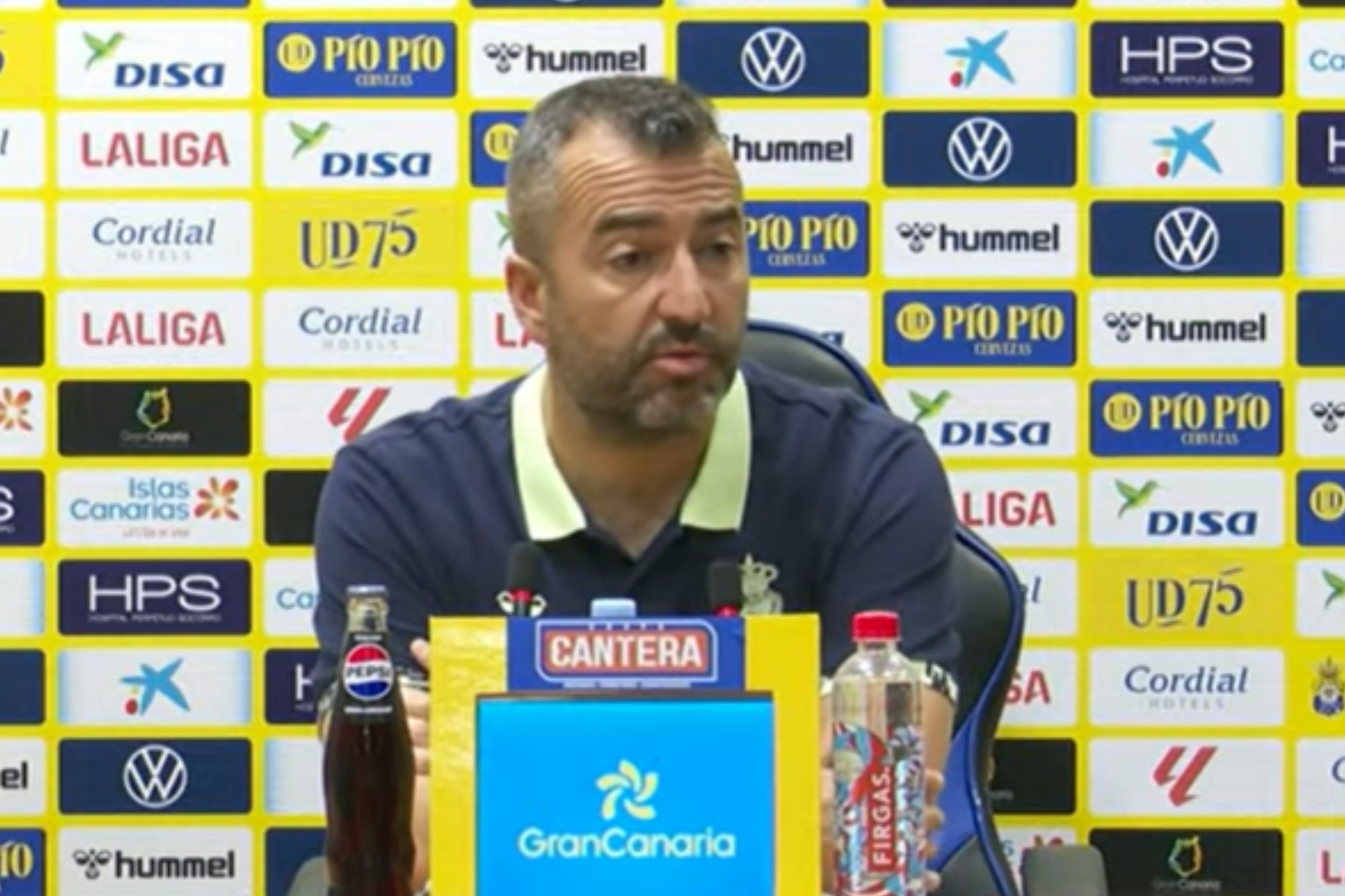 Diego Martínez, en rueda de prensa.