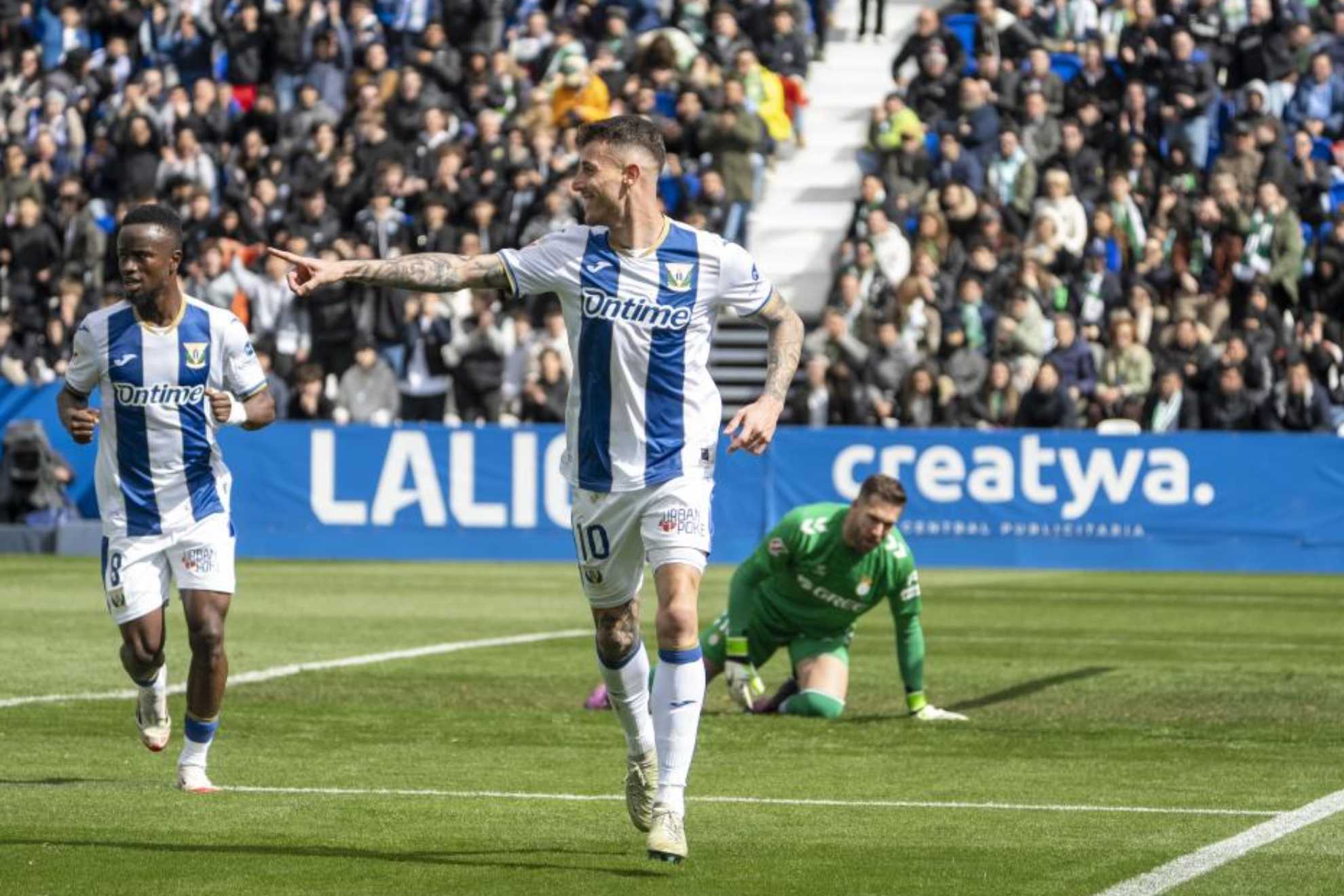 El Leganés pasará el parón en descenso pese a Raba