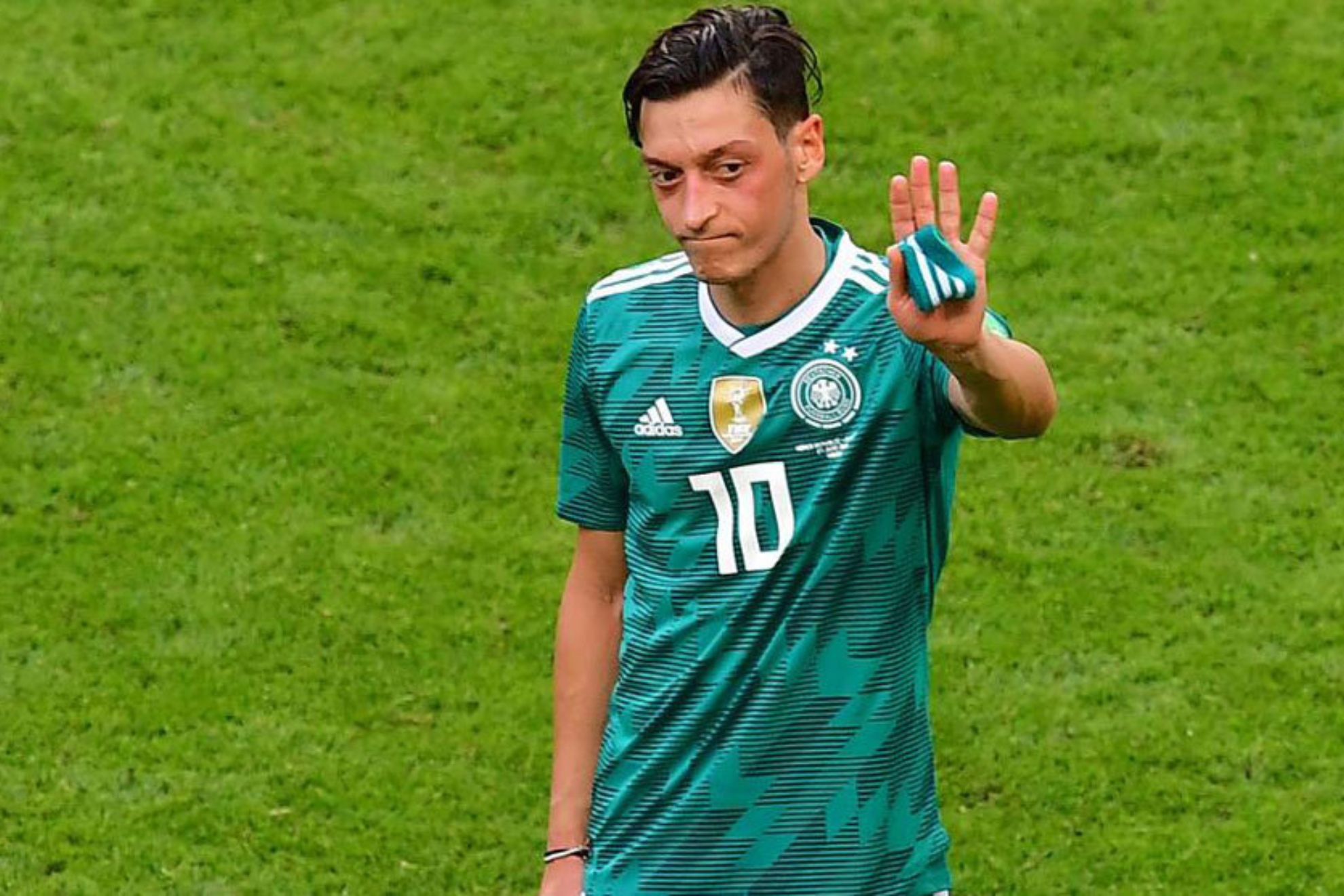 Mesut Özil durante su etapa con la Selección de Alemania.