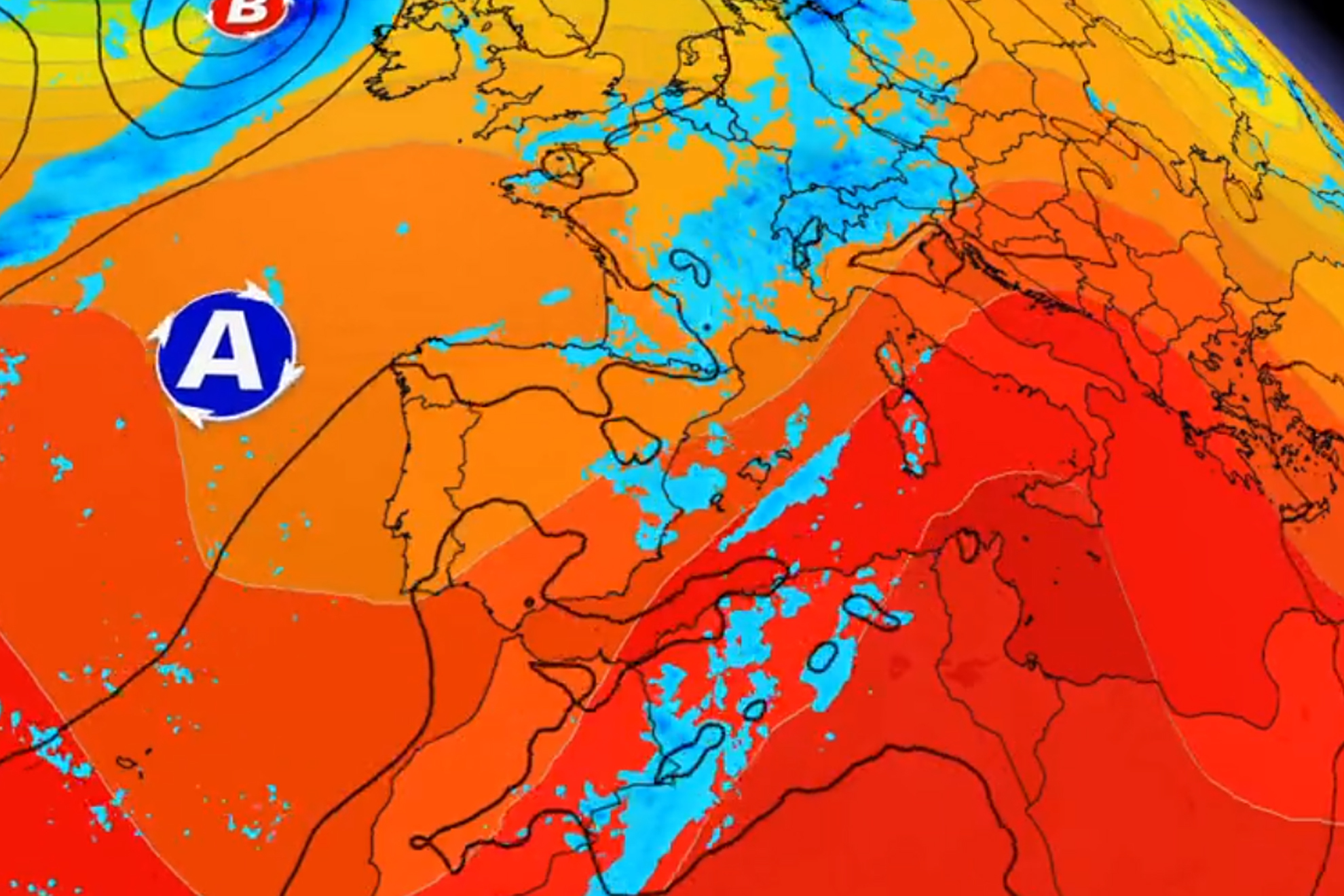 La AEMET advierte de la llegada de peligrosas lluvias y granizo a ...