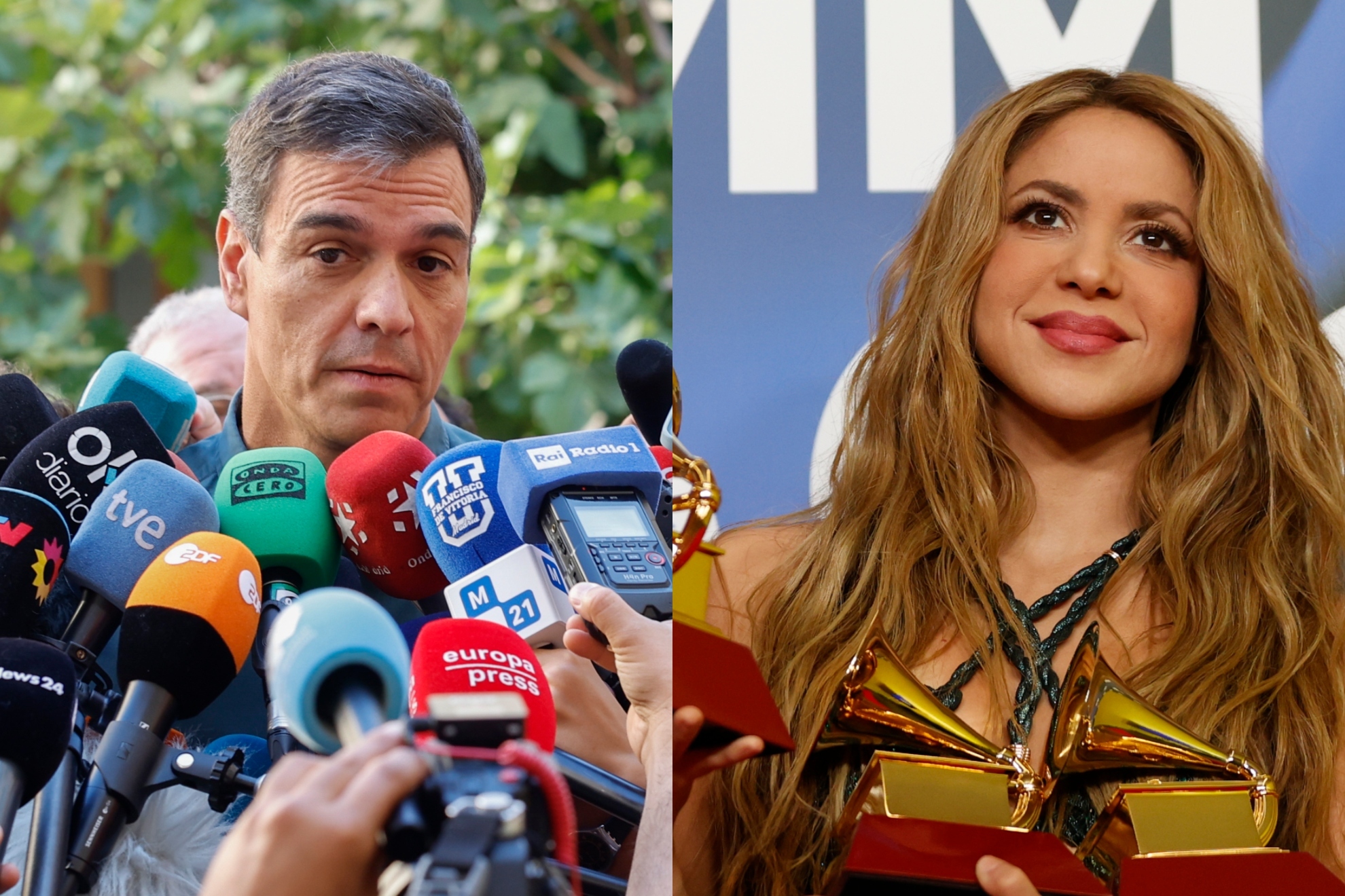 La insólita petición a Shakira en las protestas frente a los Grammy: "Saca  un tema con Pedro Sánchez"
