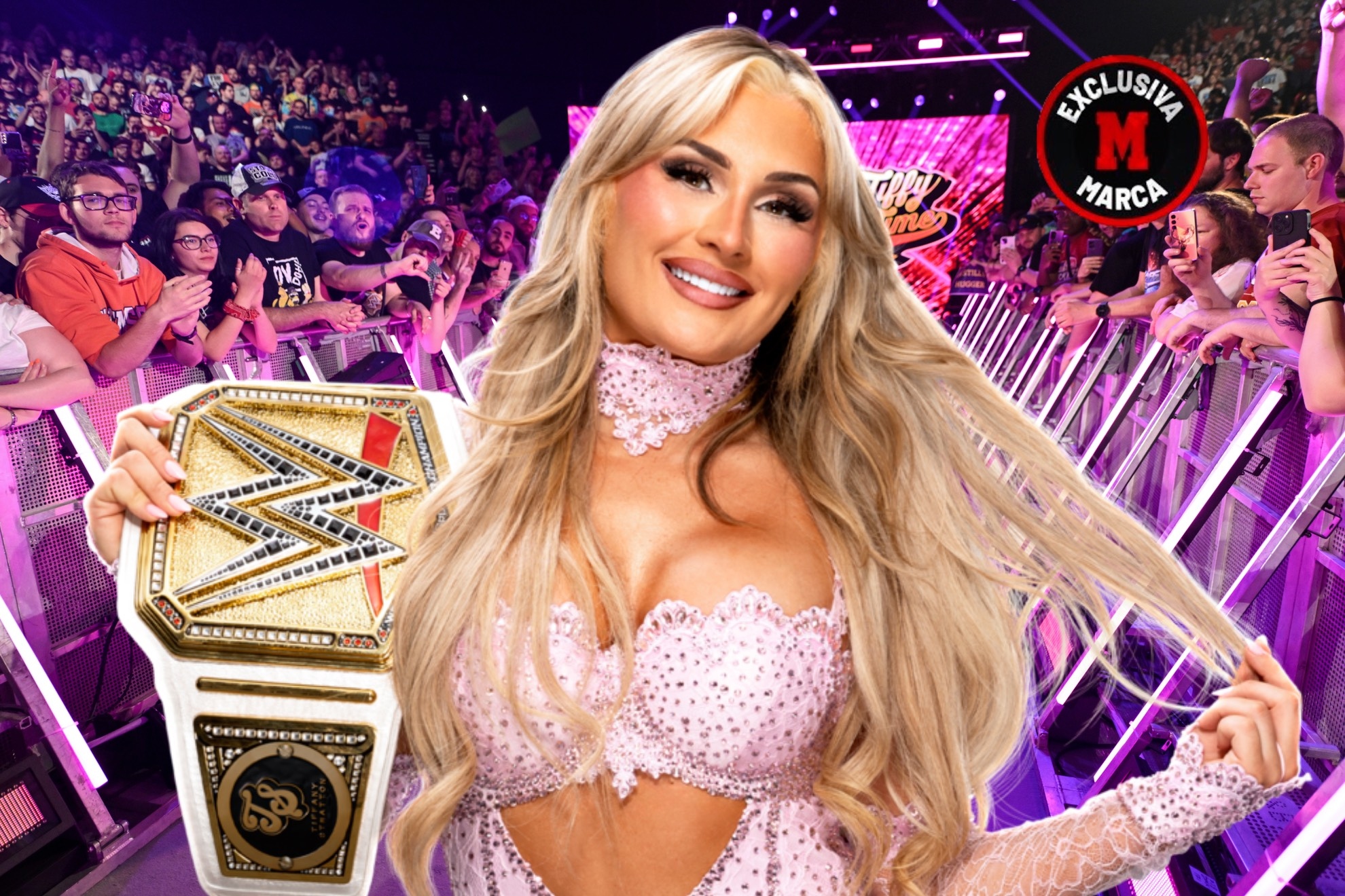 Tiffani Stratton, campeona de WWE. WWE