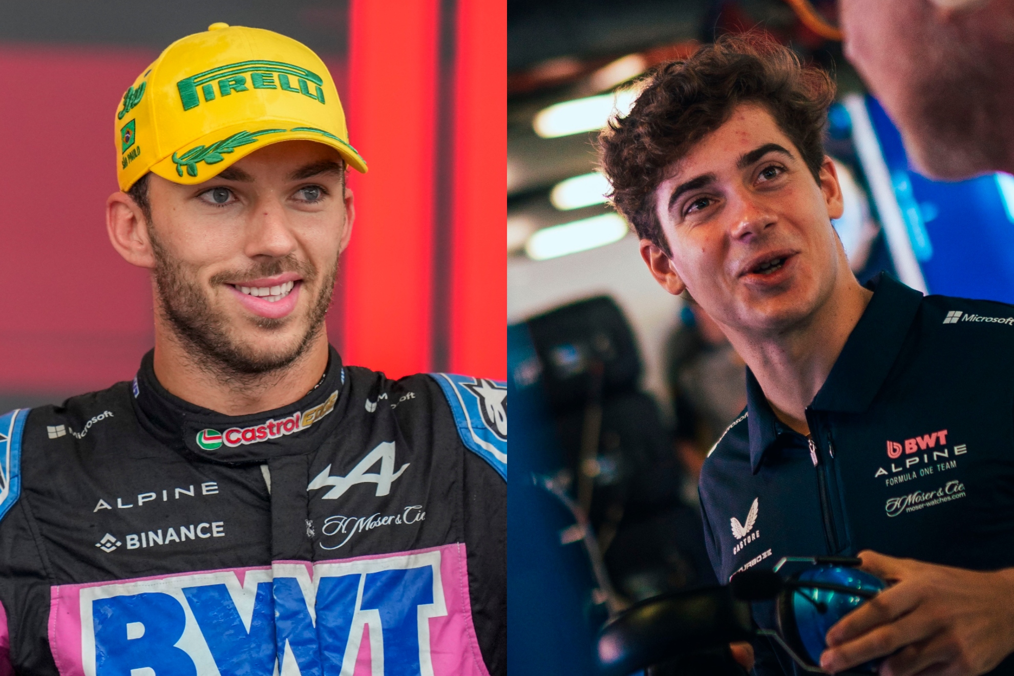 Pierre Gasly y Franco Colapinto, pilotos de la escudería 'Alpine'. MARCA