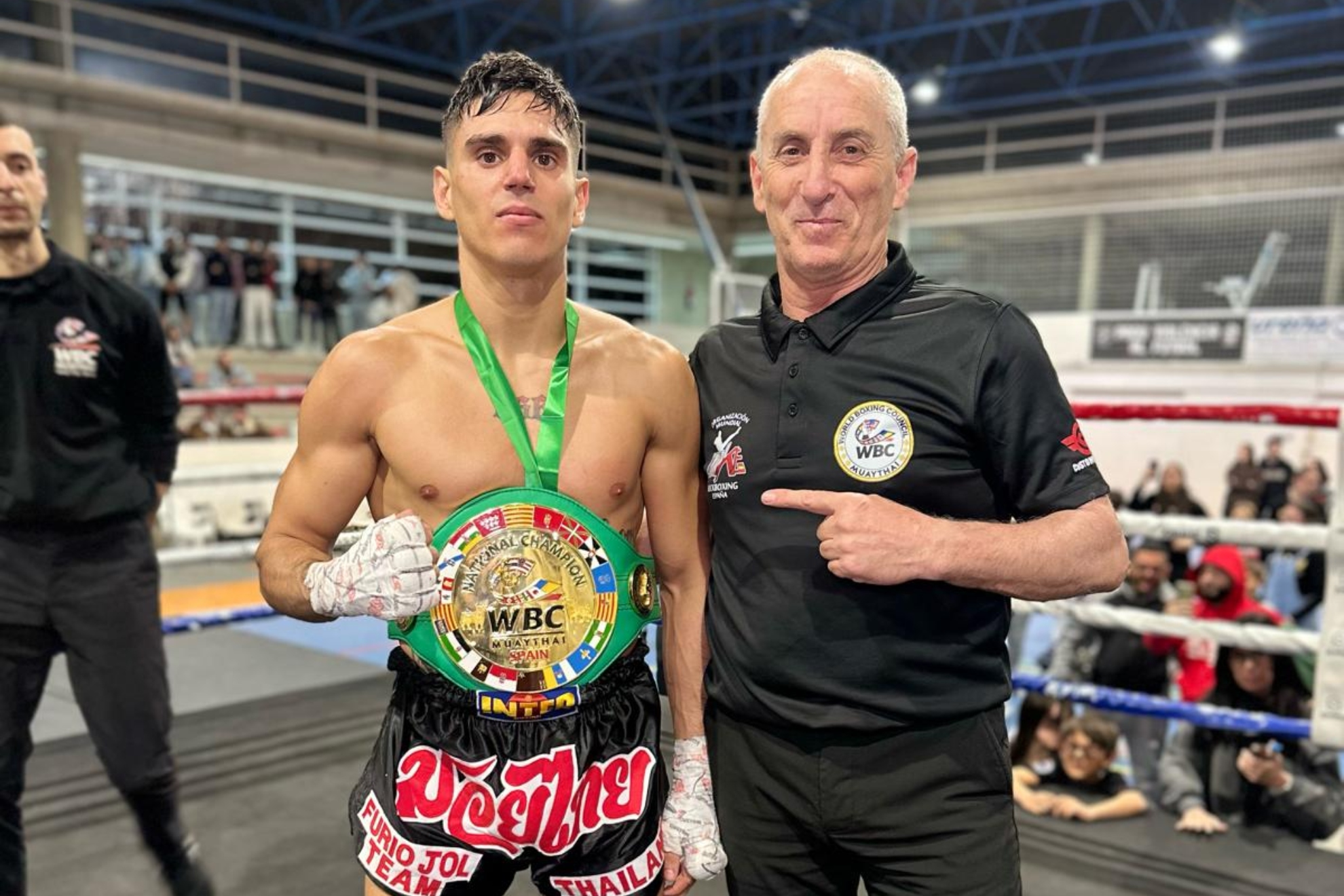 Maxi Caballero tras ganar el título nacional Maxi Caballero