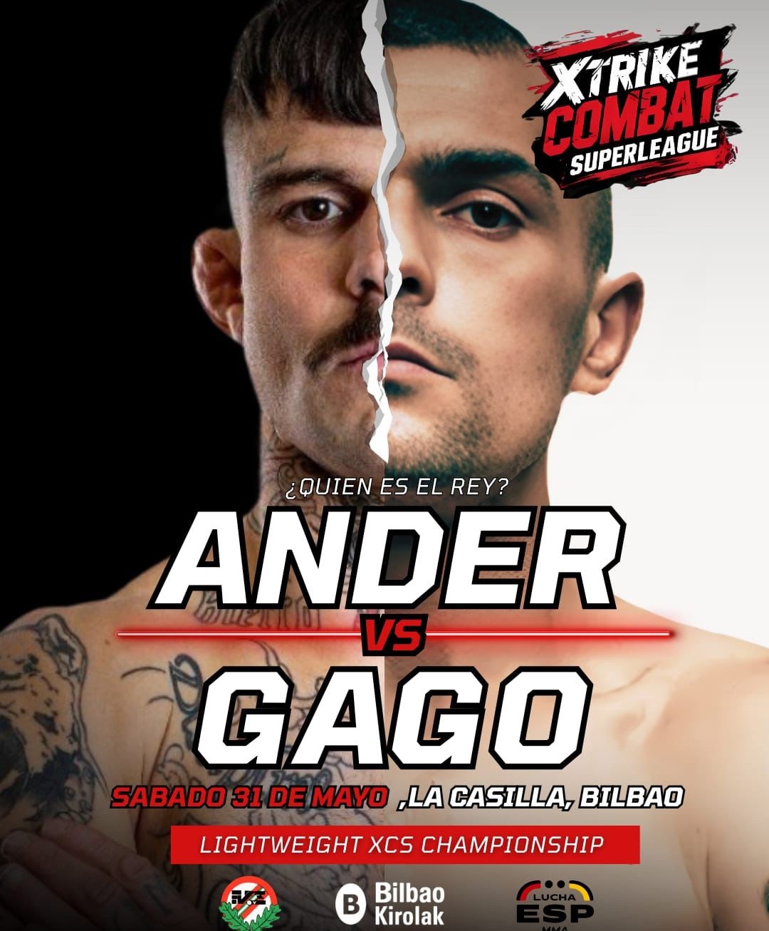 Cartel promocional del combate estelar de la primera jornada.