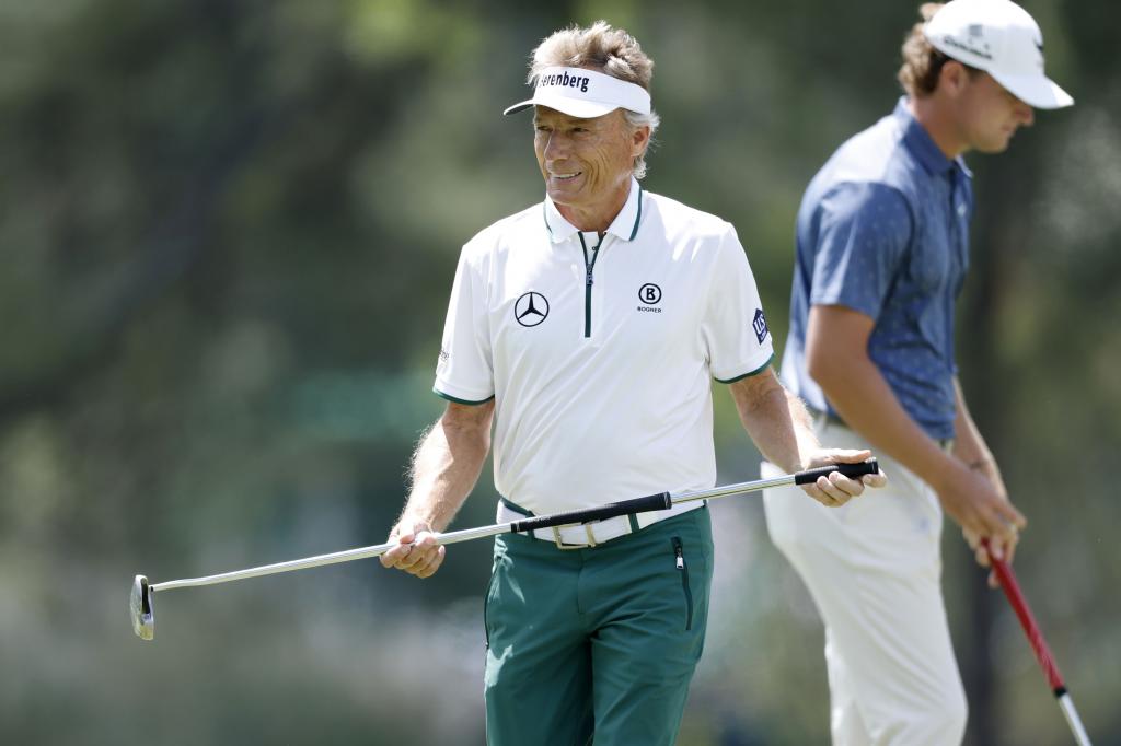Langer, con su singular putt, en la última jornada