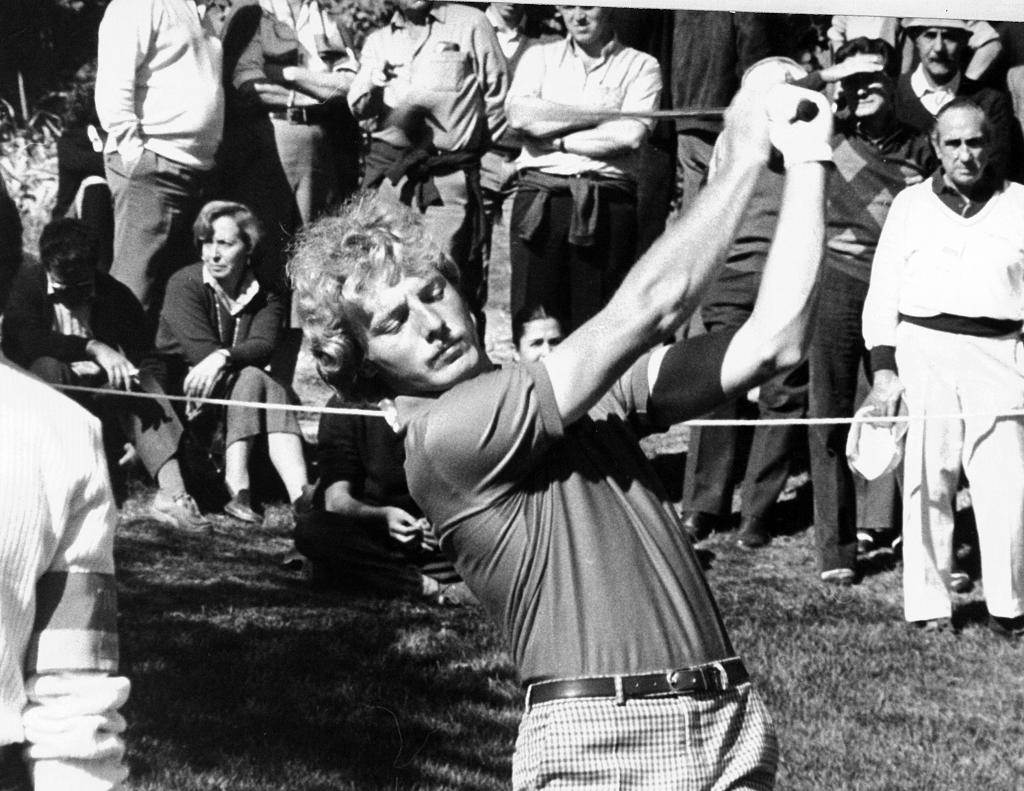 Langer, en un torneo en Madrid en los ochenta