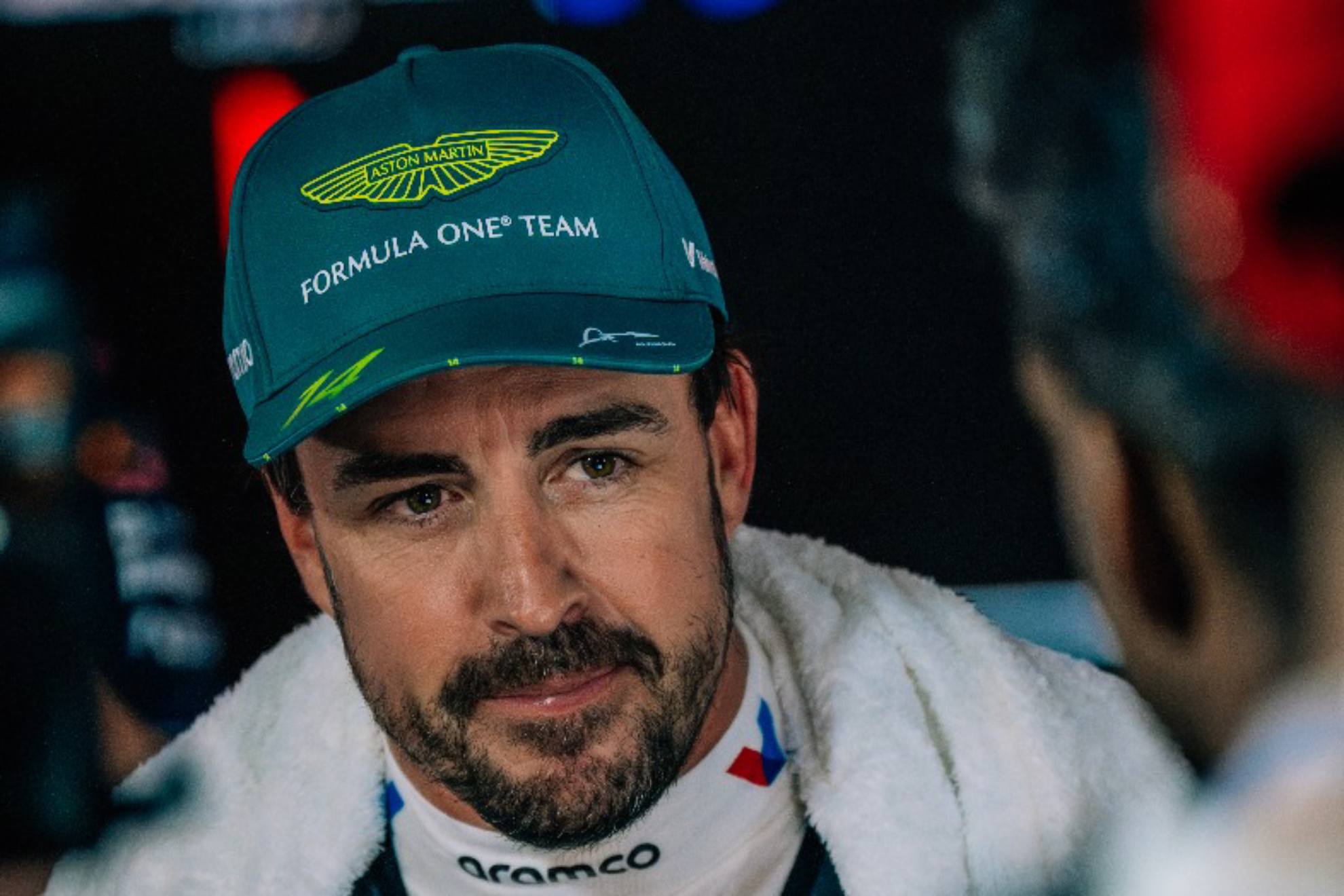 Fernando Alonso, tras una sesión de esta temporada. AMR F1