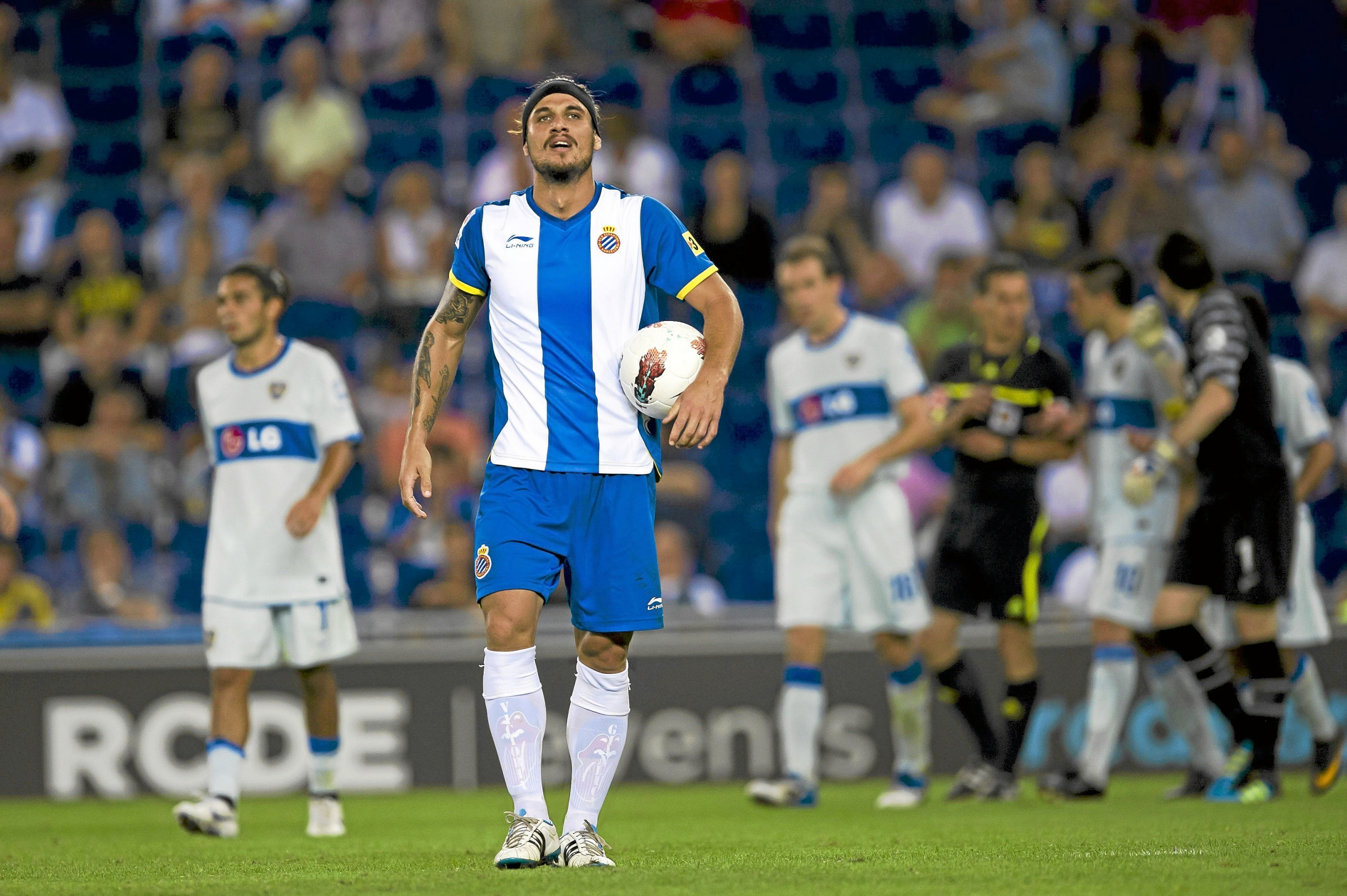 Osvaldo, durante su etapa en el Espanyol
