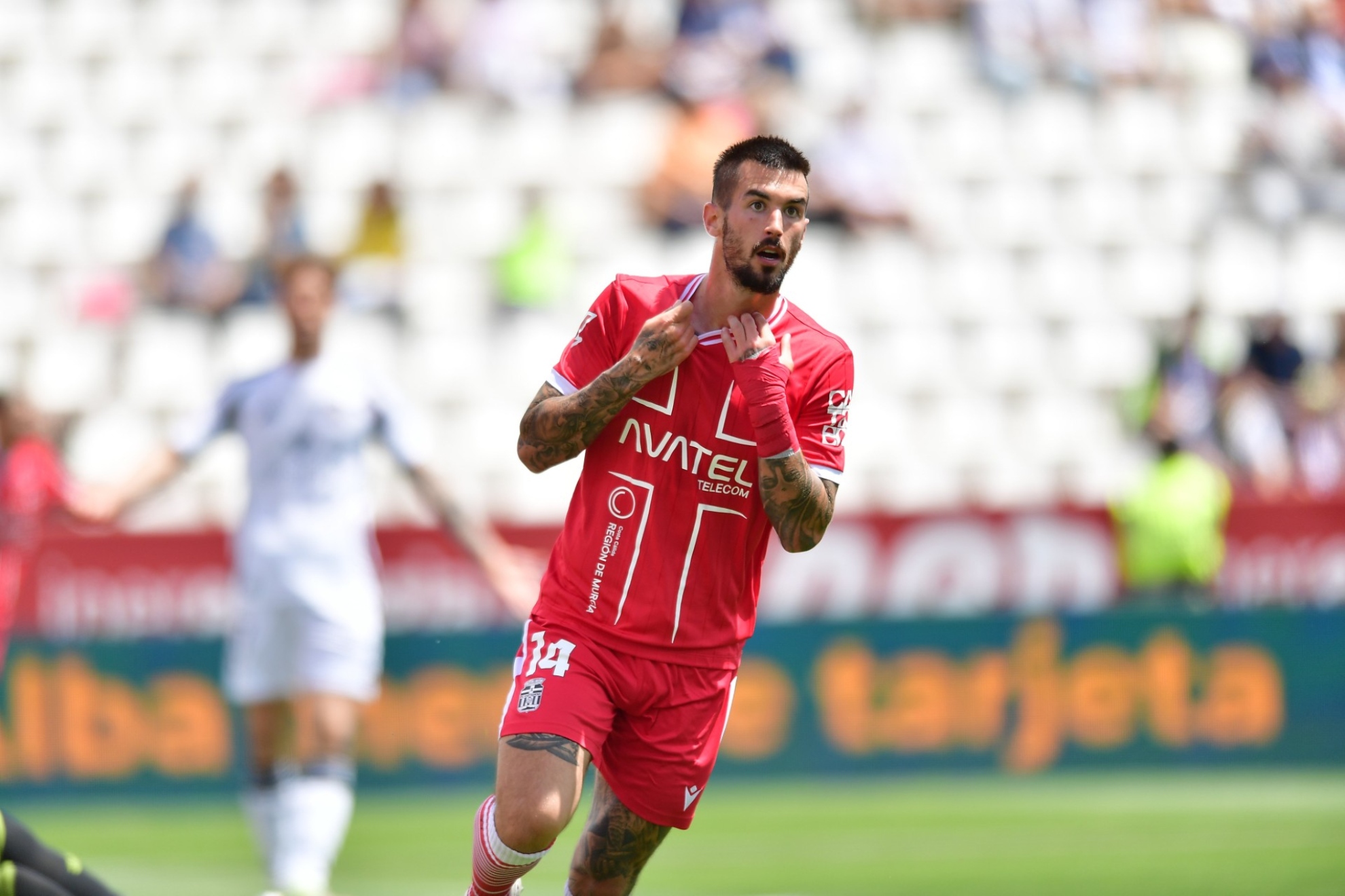 Álex Millán, con el Cartagena.