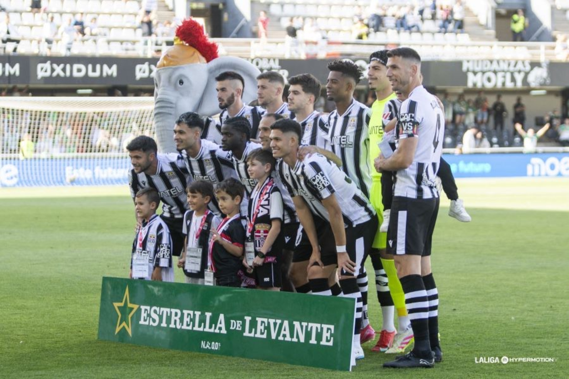 Once titular del Cartagena en un partido de esta temporada.
