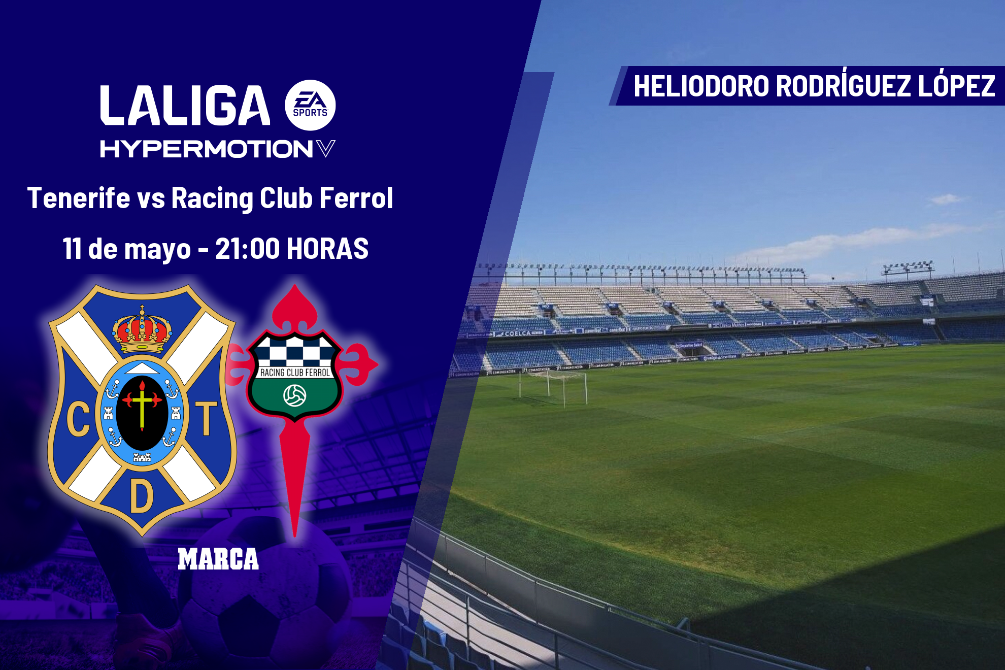 Tenerife - Racing de Ferrol: horario y dónde ver en TV hoy el partido ...