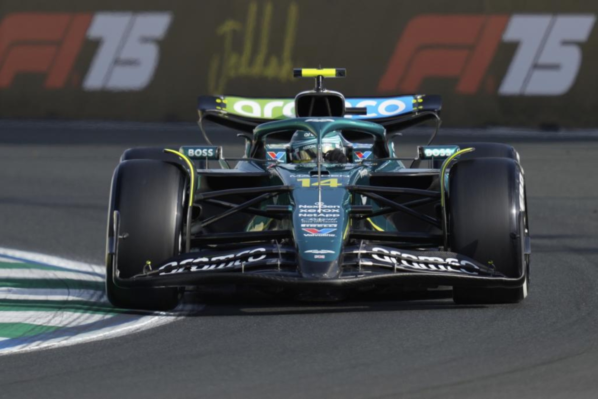 Fernando Alonso en el Gran Premio de Arabia Saudí.