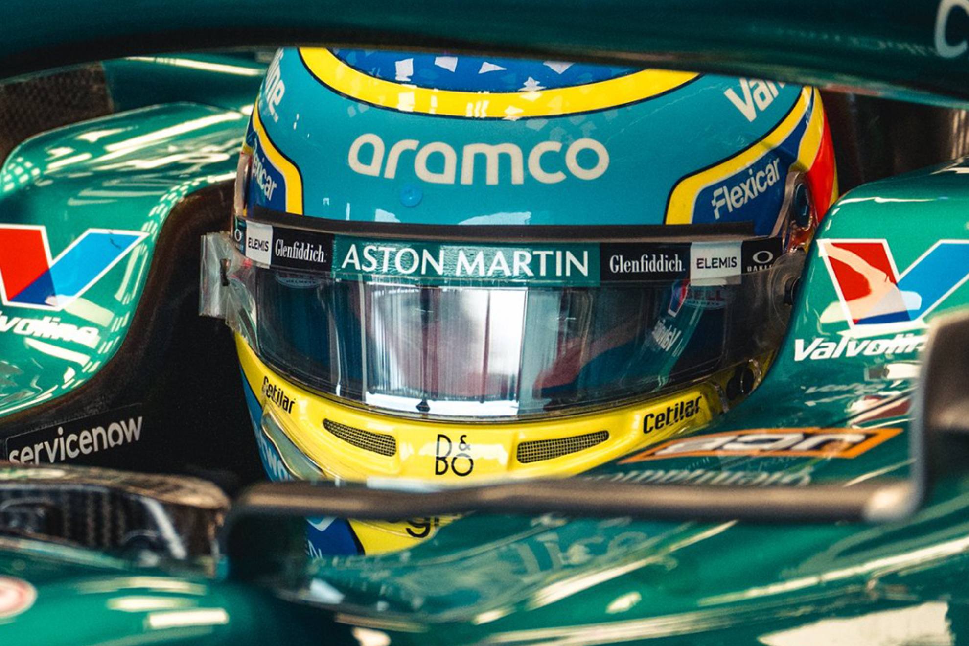 Fernando Alonso, en un Gran Premio de 2025.