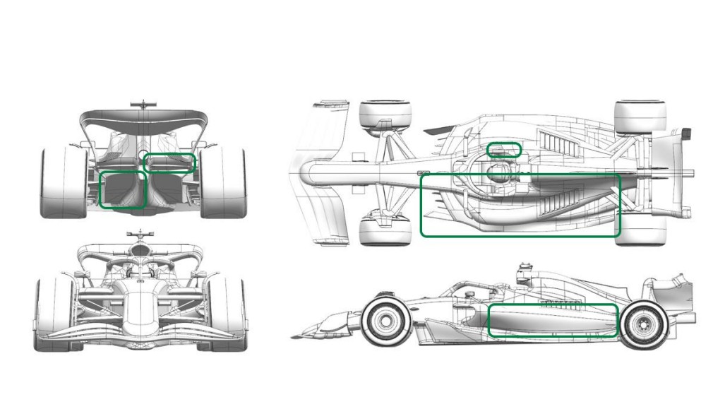 Las partes nuevas modificadas en el coche de Alonso.