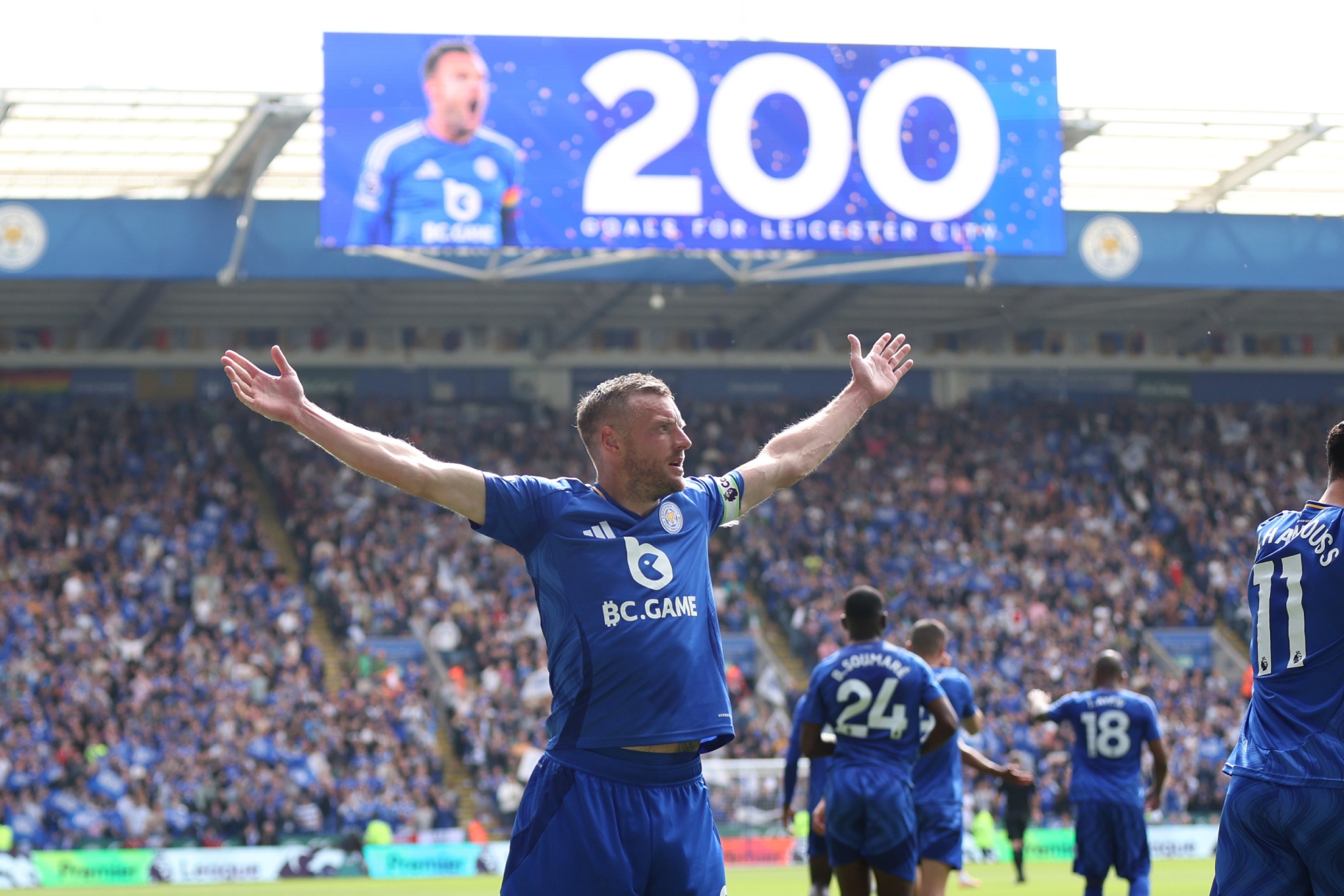Despedida redonda de Vardy: 500 partidos y 200 goles