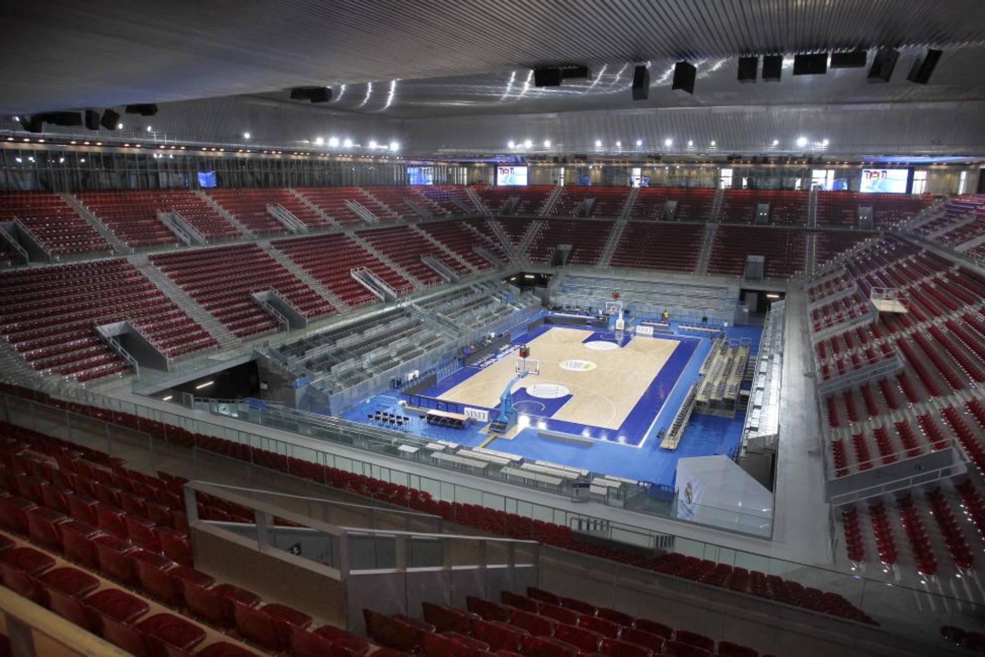 La Caja Mágica, lista para un partido de baloncesto.