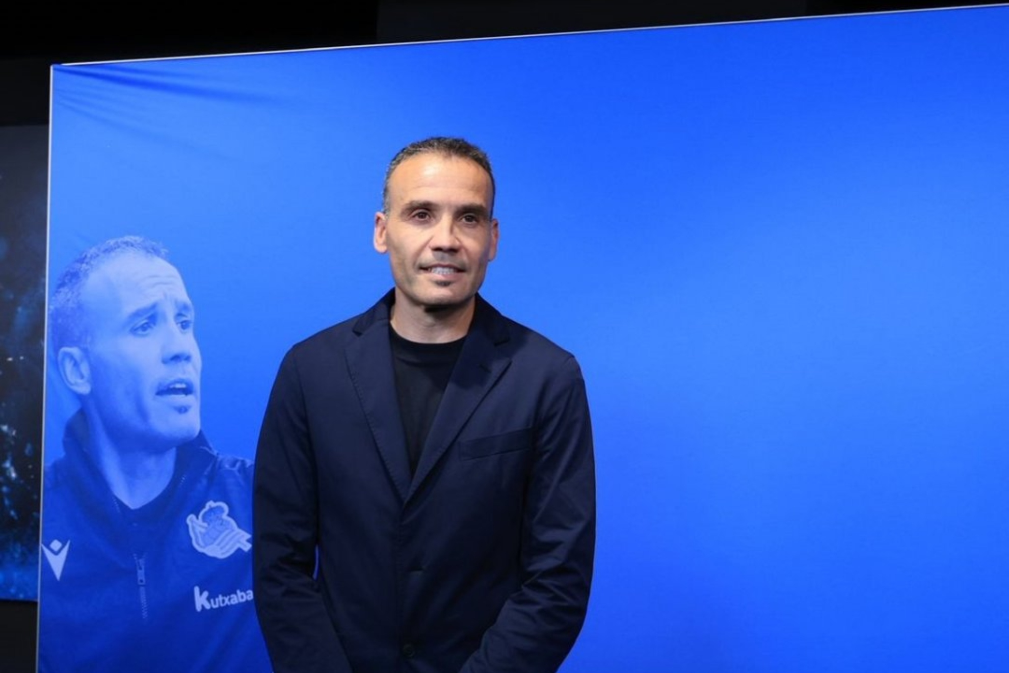 Sergio Francisco, en su presentación como nuevo técnico de la Real.